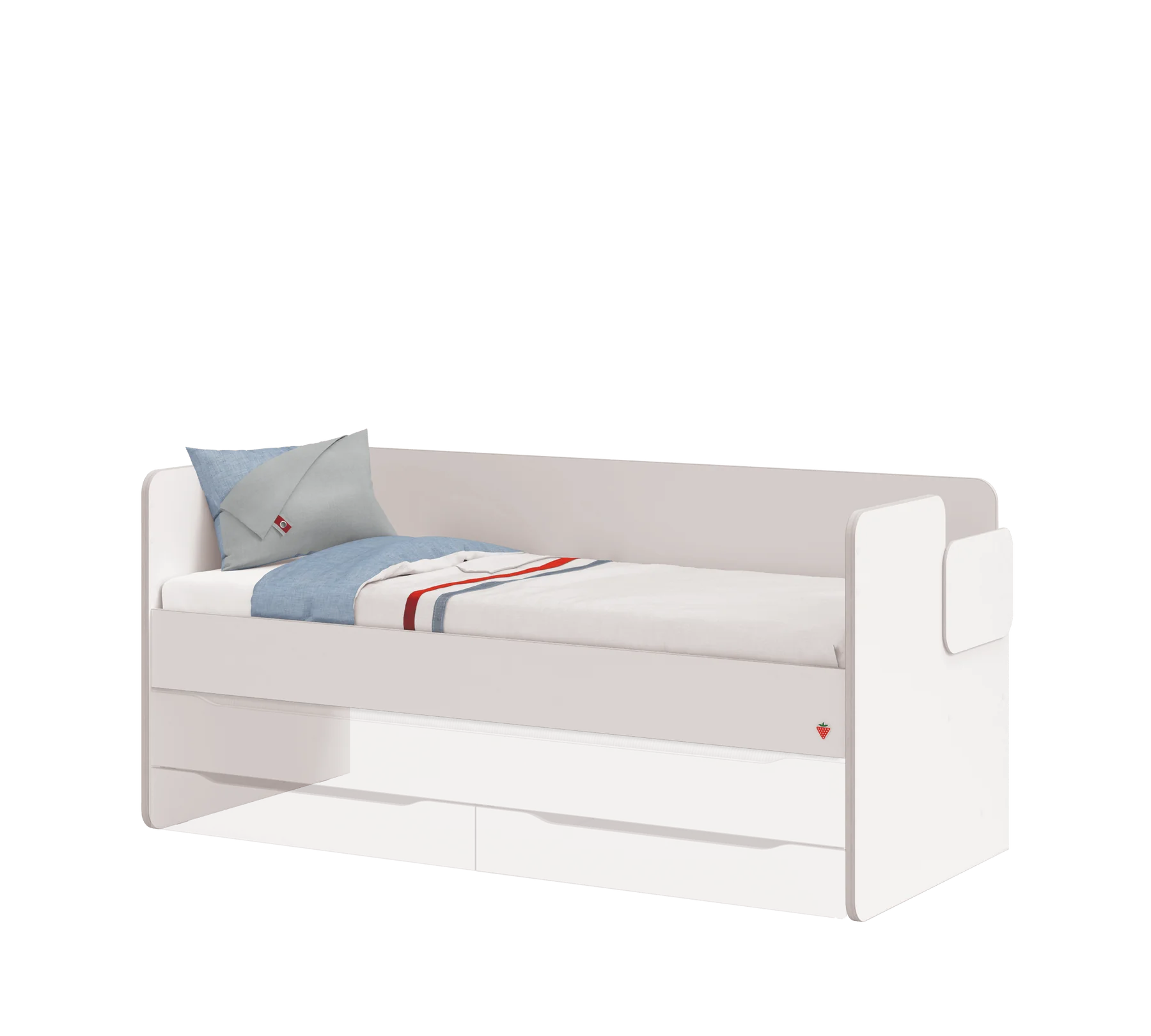 Горно легло за модулно двуетажно легло «Studio White»