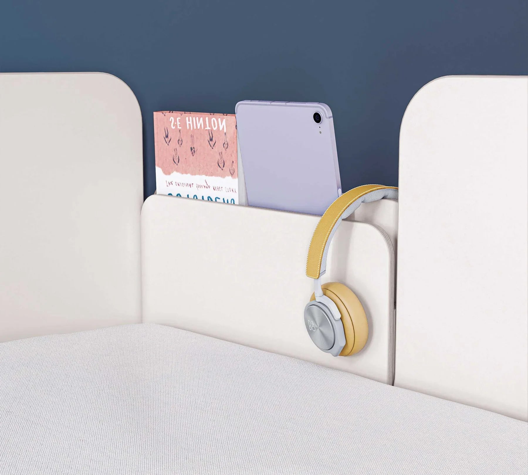 Горно легло за модулно двуетажно легло «Studio White»