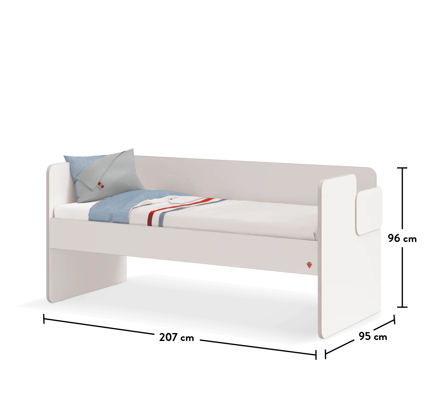 Горно легло Studio White (90x200см)