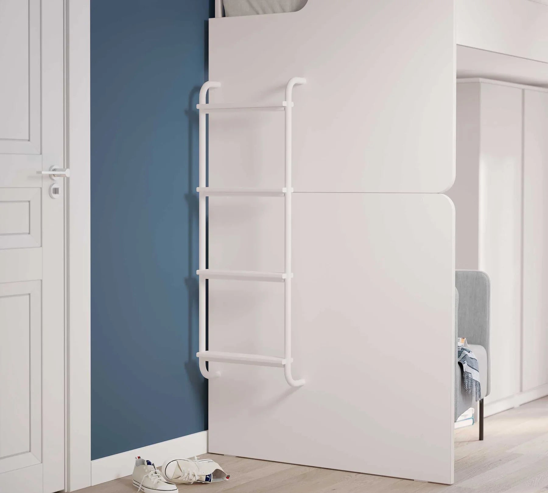 Стълба за модулно двуетажно легло «Studio White»