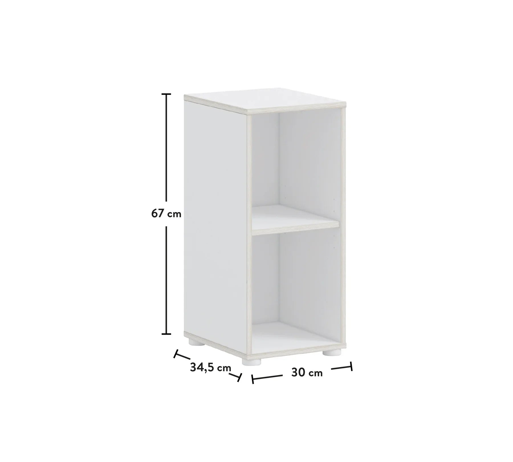 Библиотека «Montes White» с размер 30х67х35см