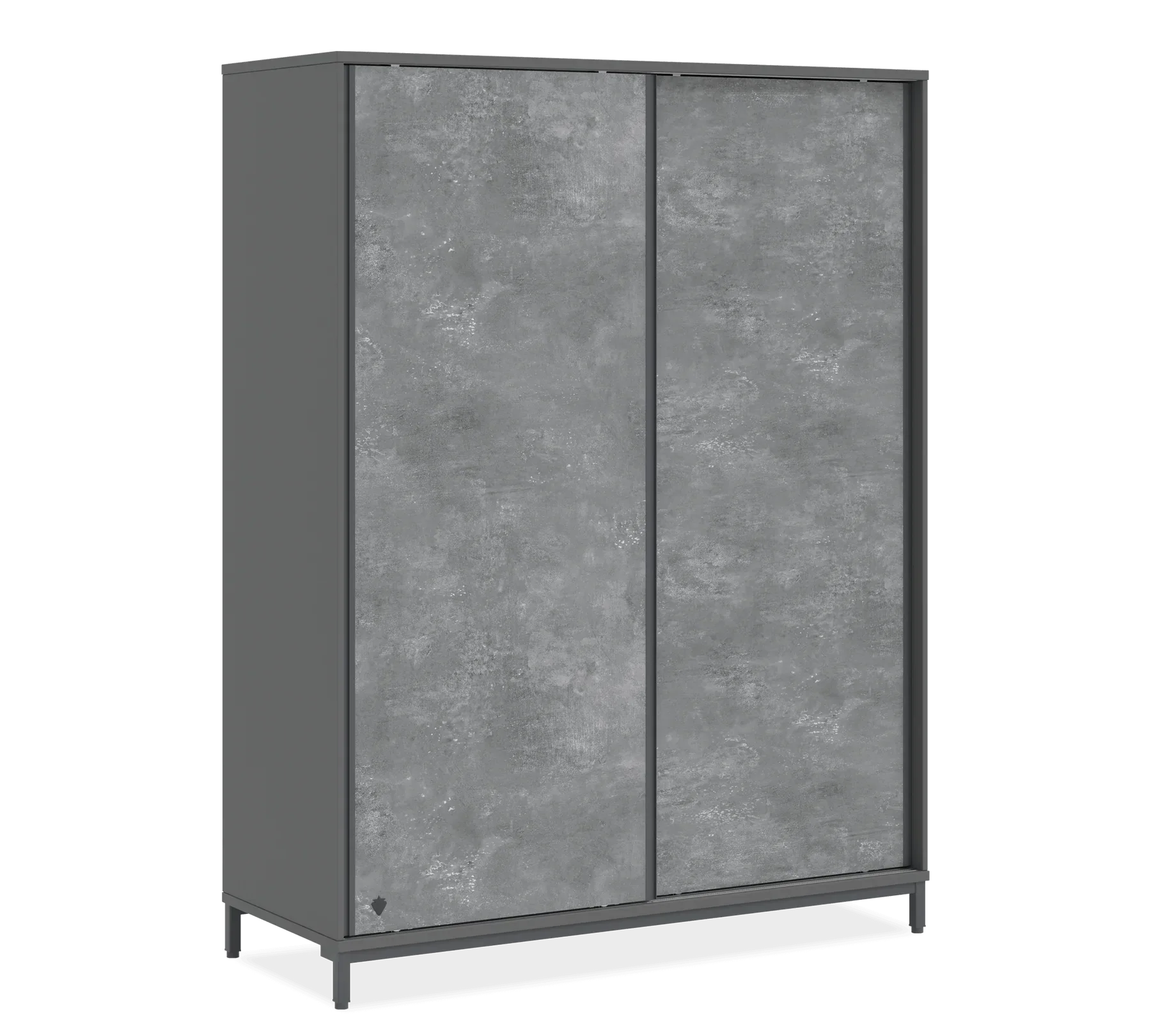 Гардероб с плъзгащи се врати Space Gray