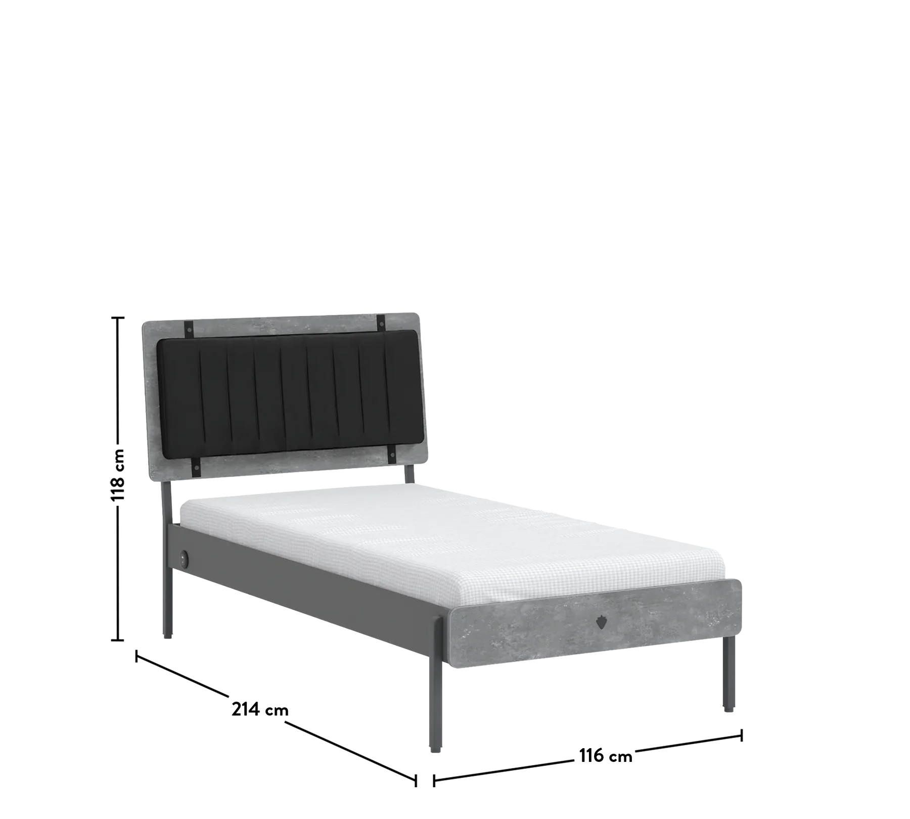 Детско легло Space Gray (100х200см)