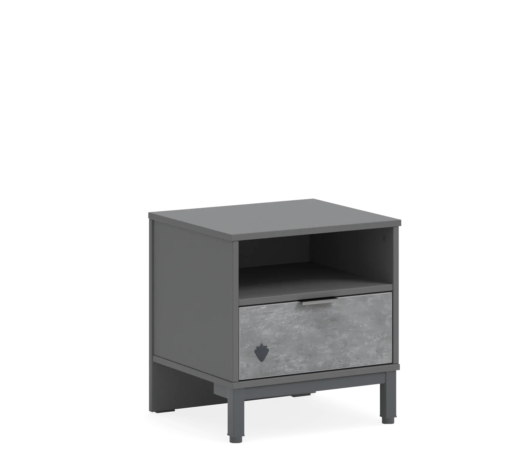 Нощно шкафче Space Gray