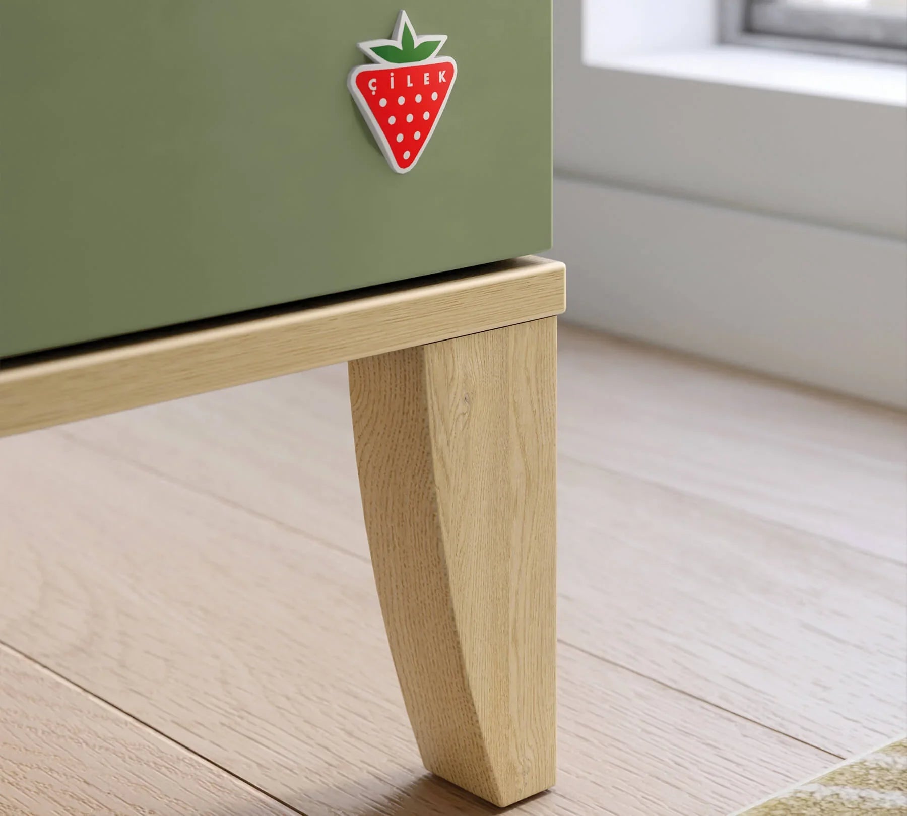 Двукрилен гардероб «Loof Baby» - чекмеджета, ширина 95см