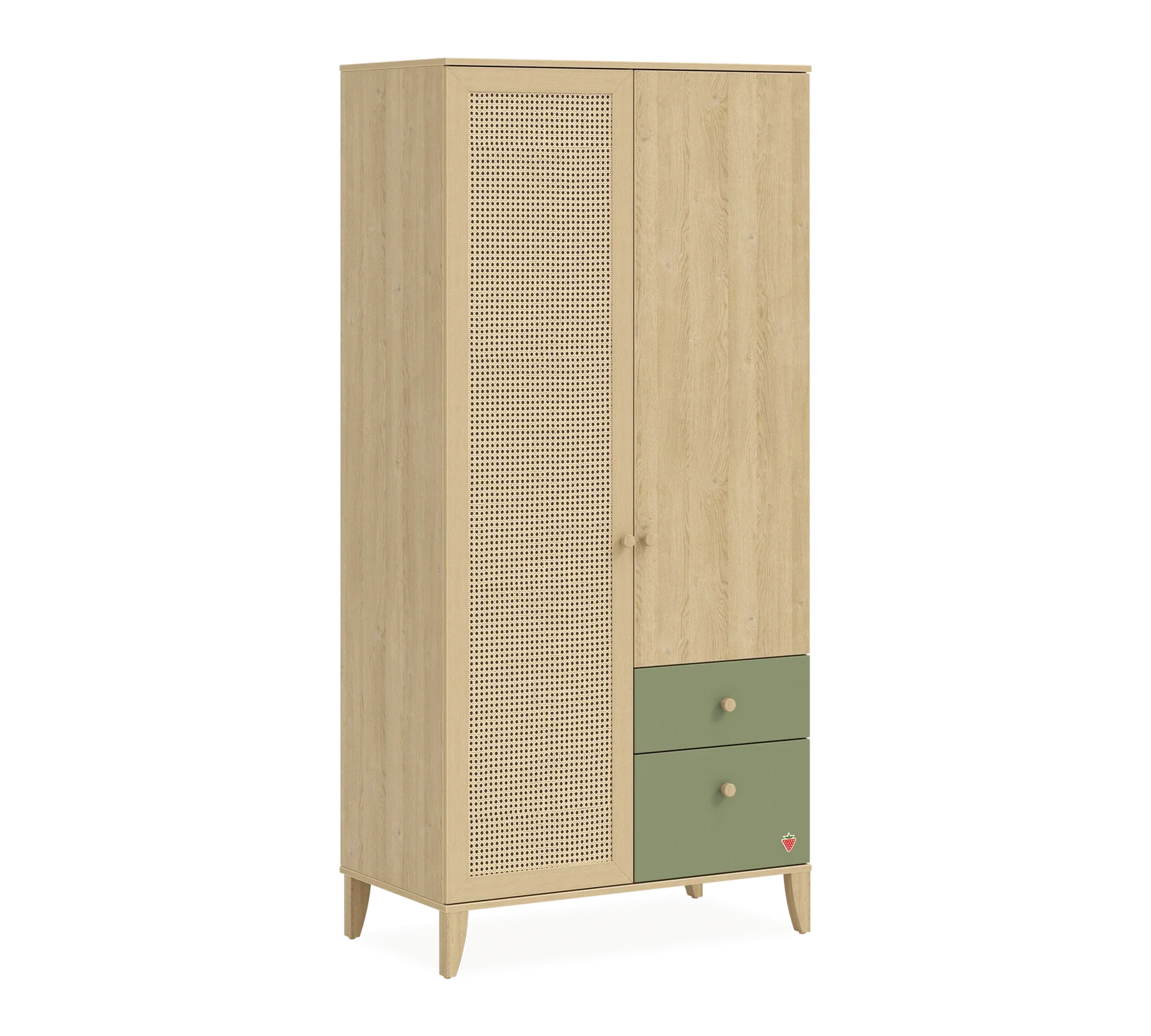 Двукрилен гардероб «Loof Baby» - чекмеджета, ширина 95см