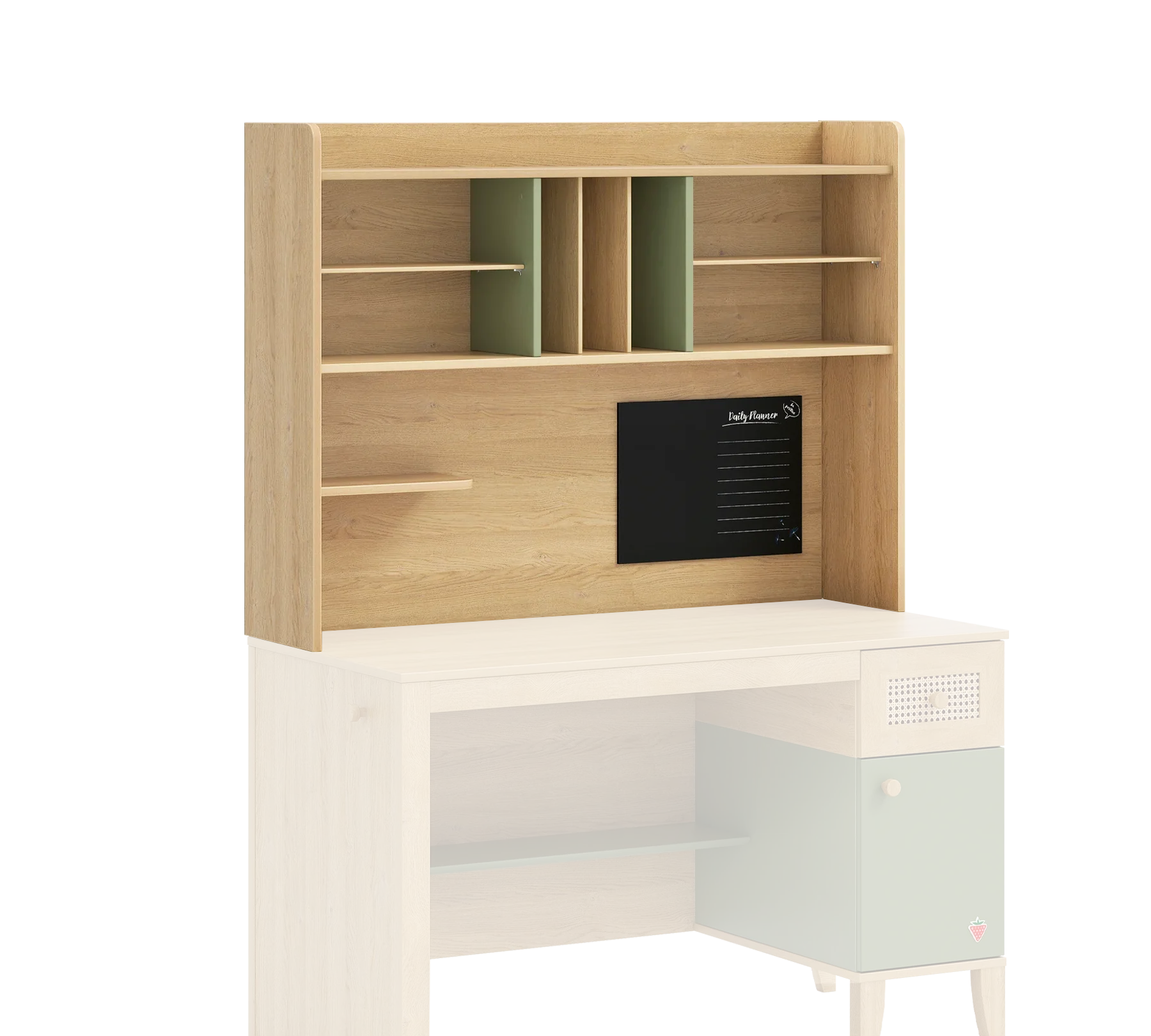 Надстройка за бюро «Loof» + USB зарядна станция, размер 115х98х29см