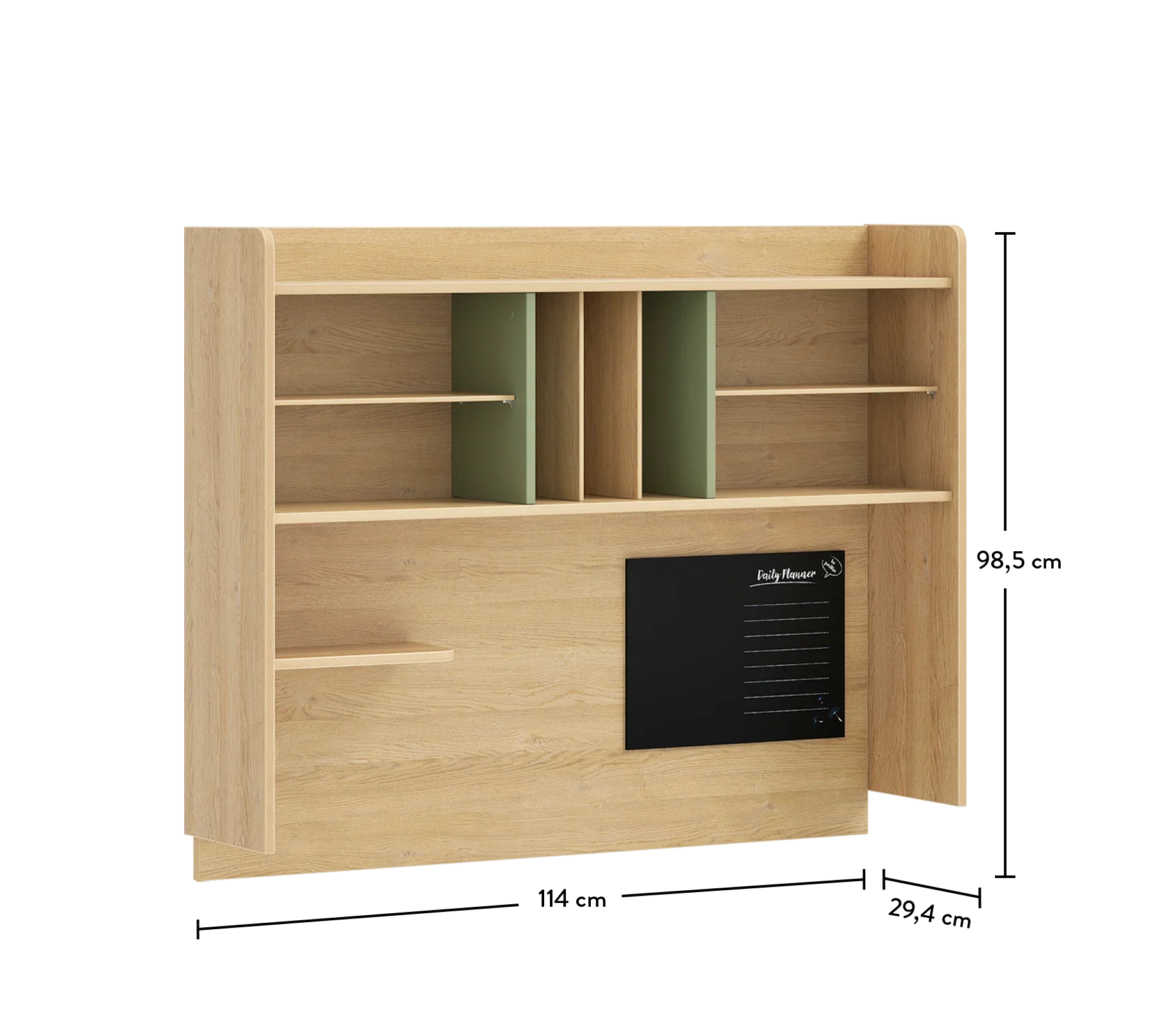 Надстройка за бюро «Loof» + USB зарядна станция, размер 115х98х29см