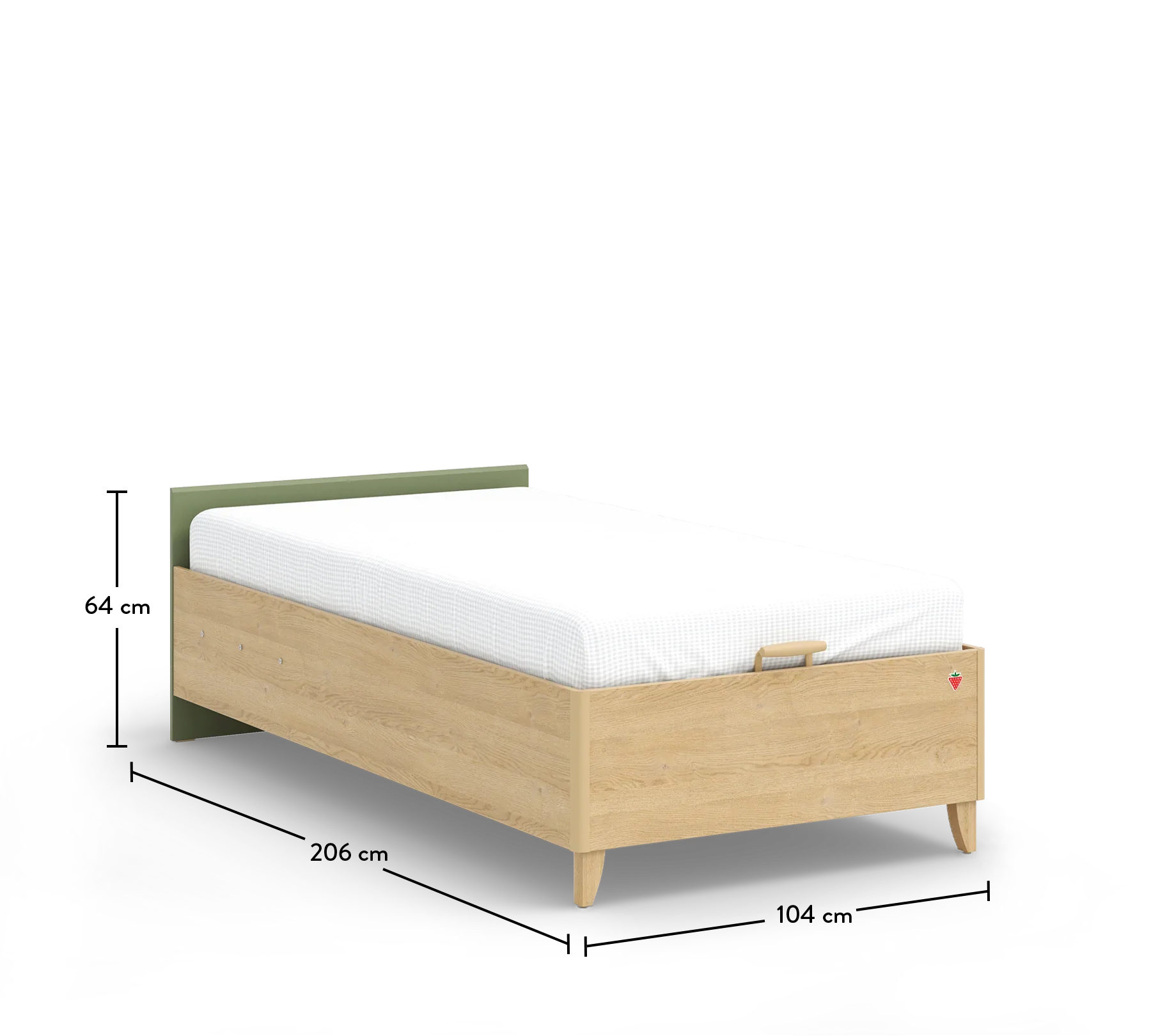 Легло «Loof» с място за съхранение, повдигащ механизъм