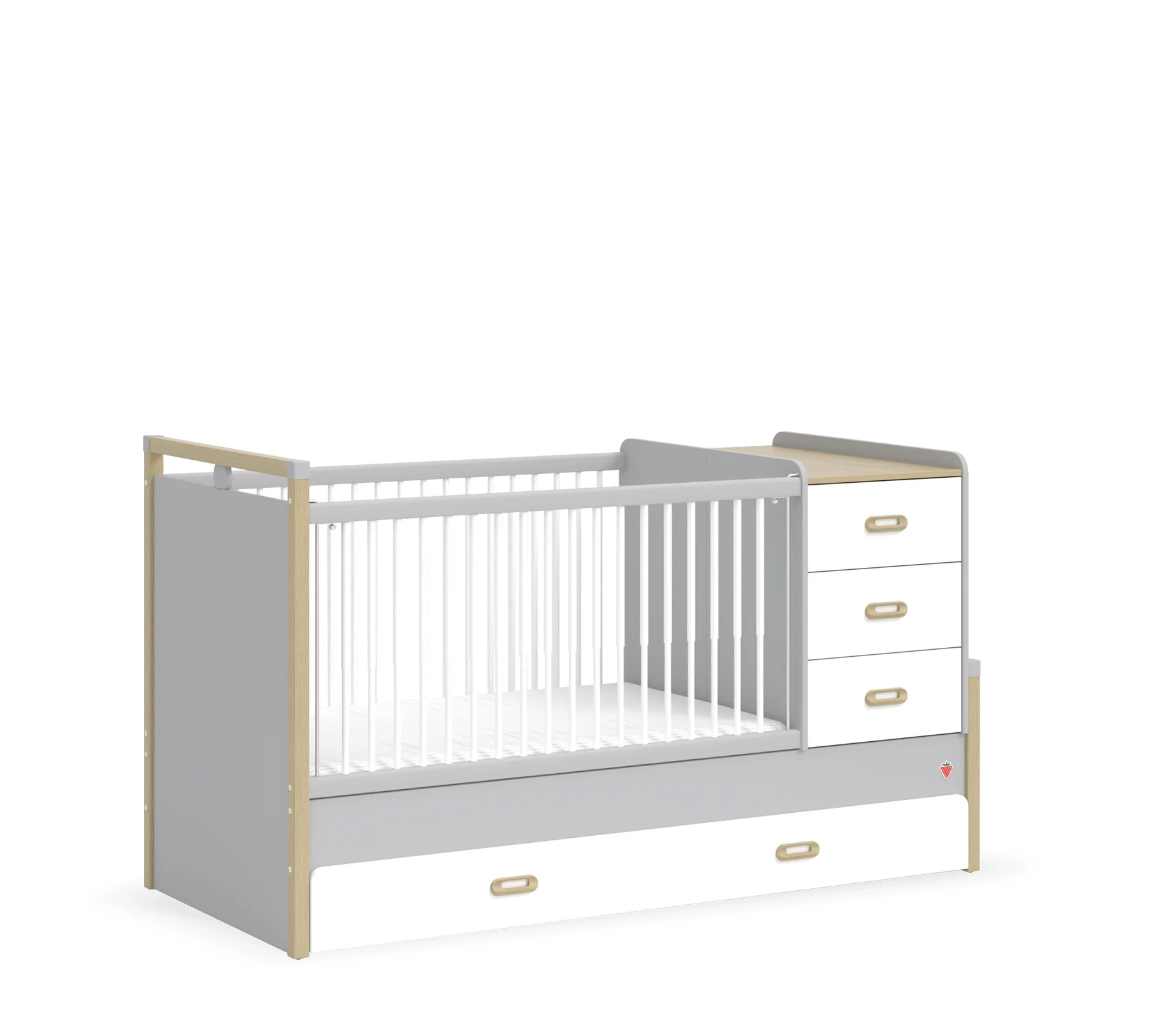 Трансформираща се бебешка кошара - легло «Mino» за матраци 80x130см и 80x180cm
