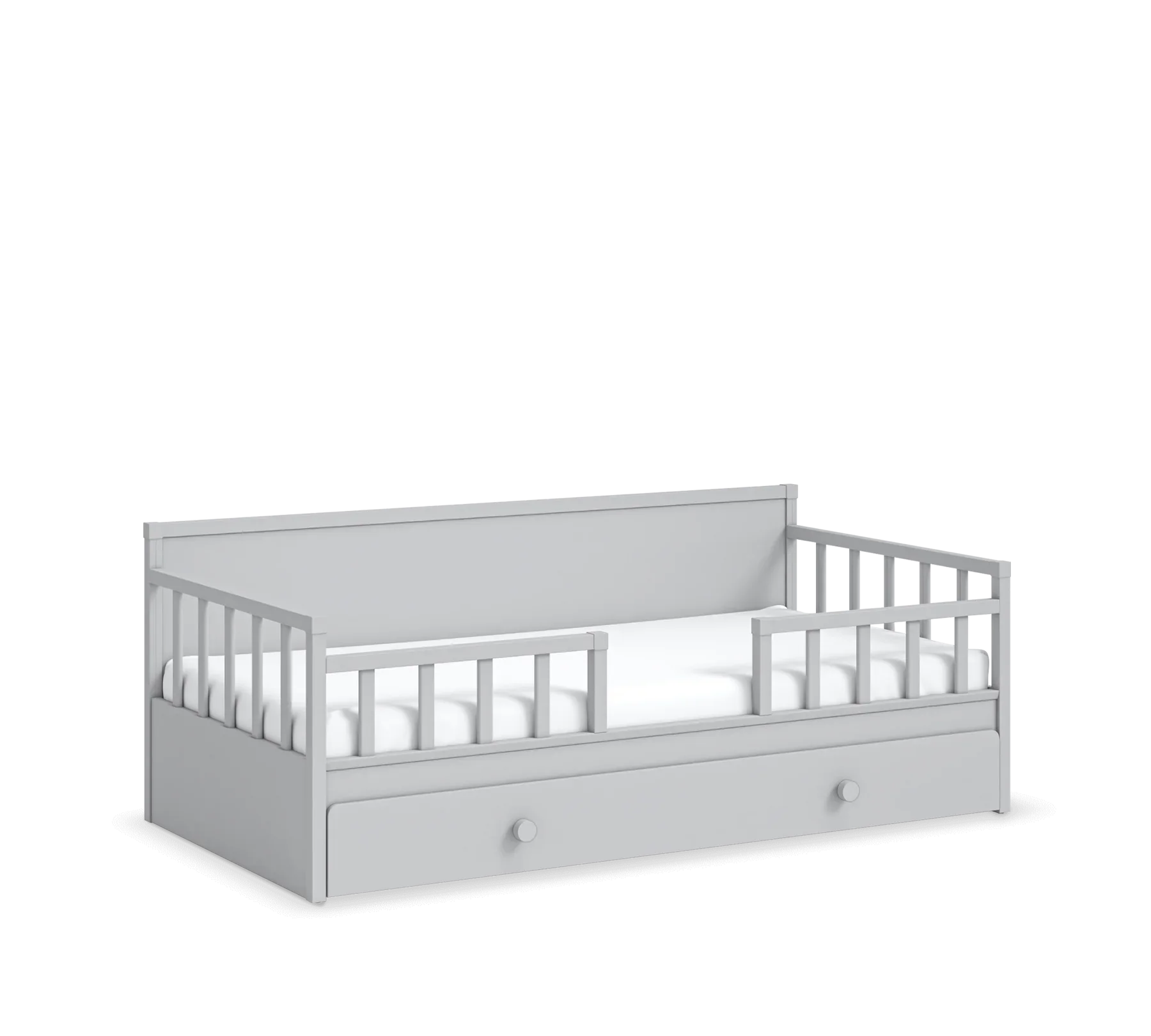 Издърпващо се легло, цвят Сив - за дневно легло, за матрак 90х190см