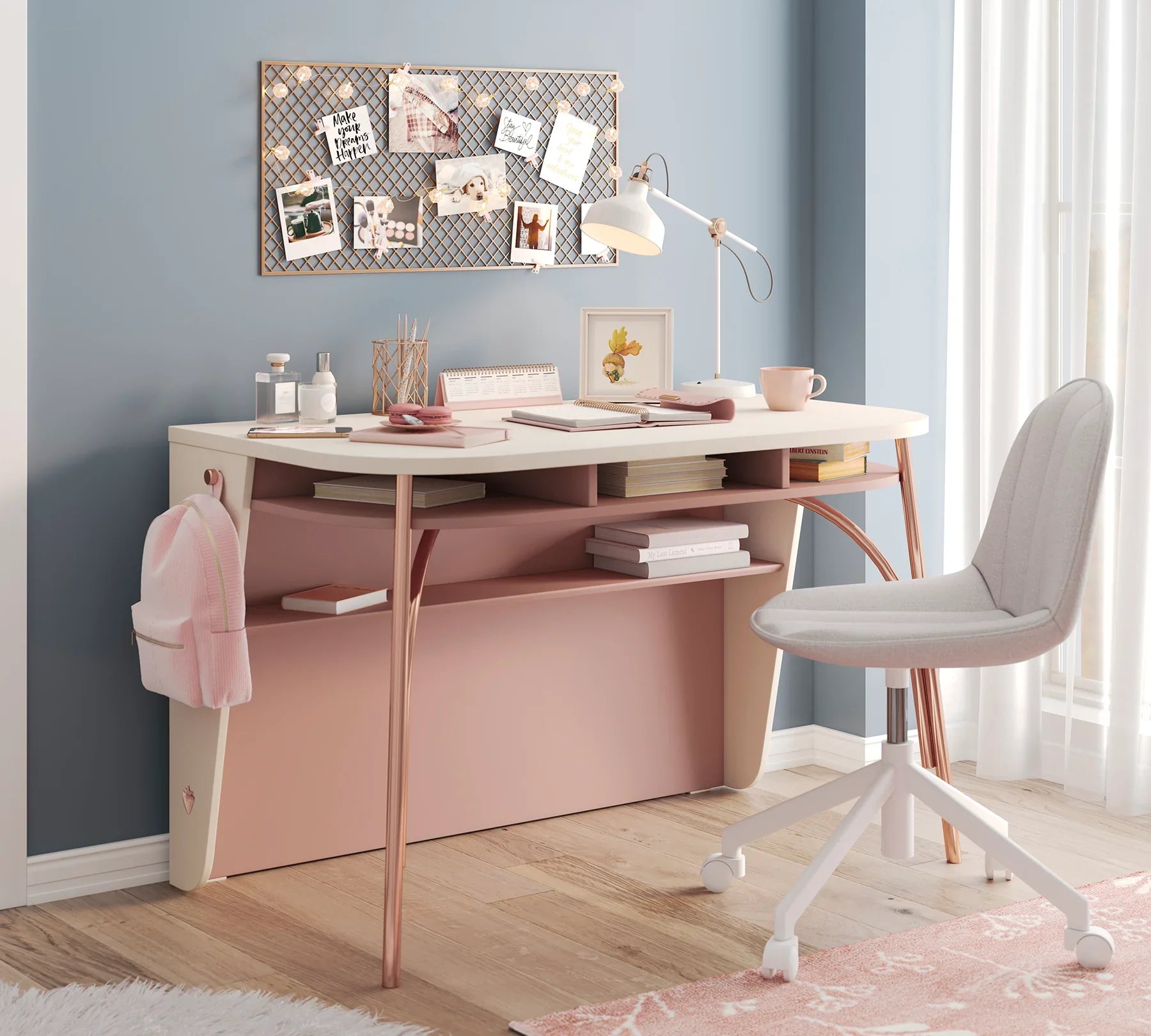Бюро Elegance с метални крака