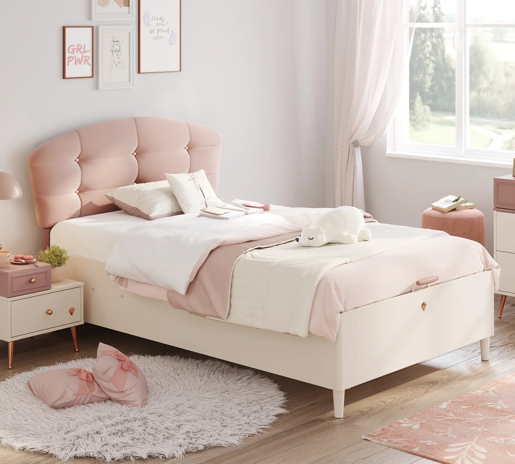 Легло «Elegance» - с място за съхранение, повдигащ механизъм