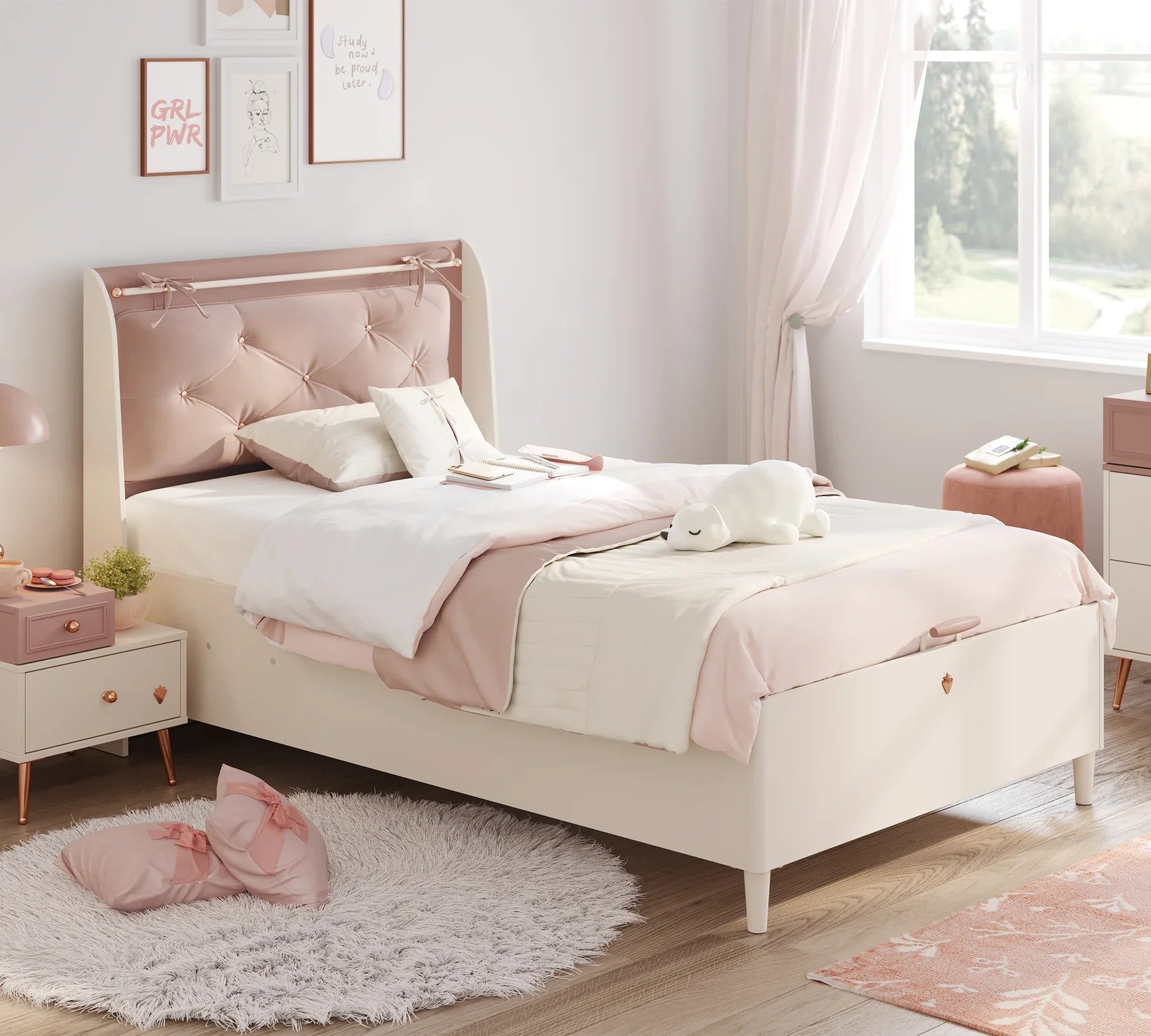 Легло «Elegance» - с място за съхранение, повдигащ механизъм