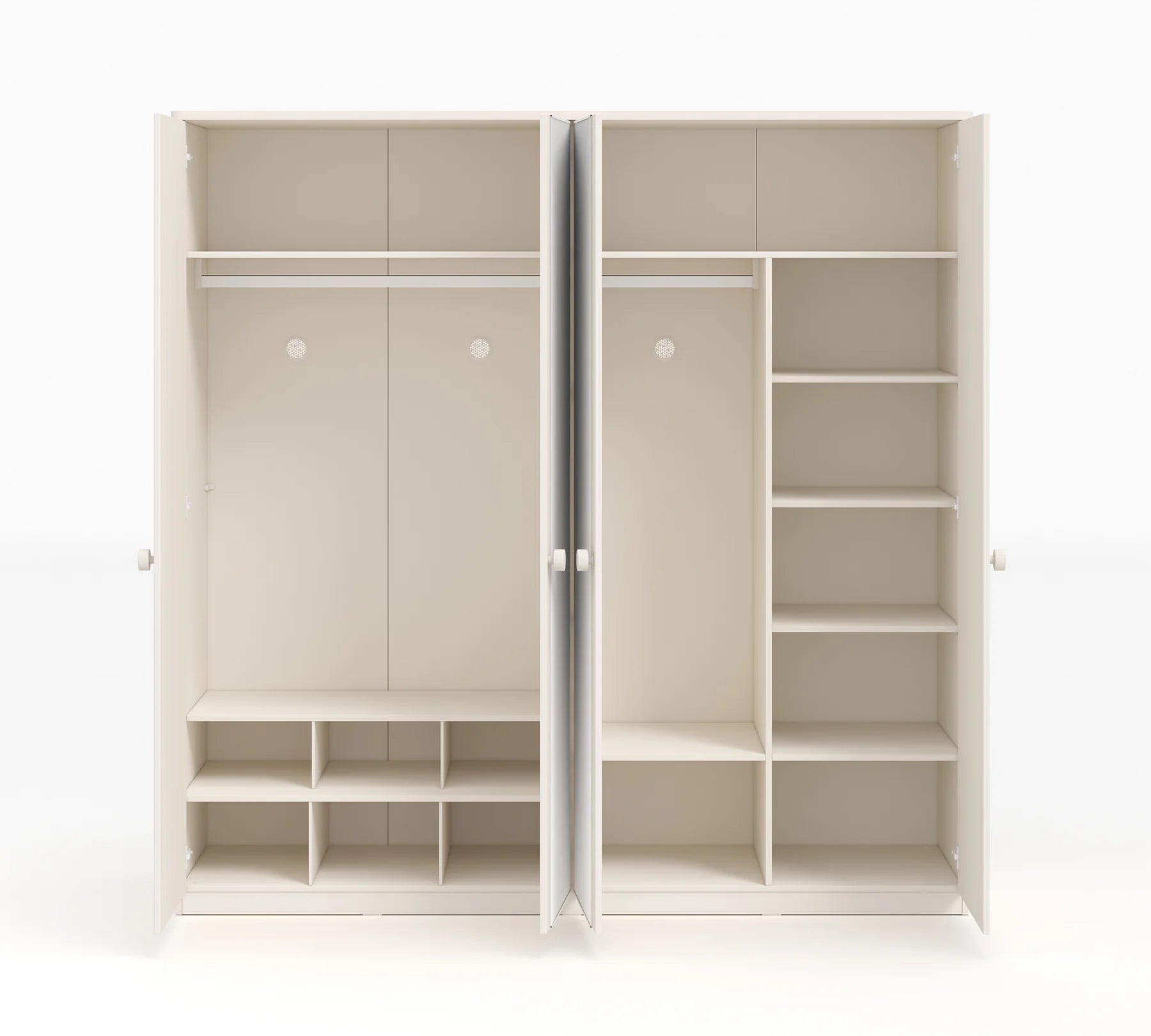 Четирикрилен гардероб «Varia» - ширина 205см