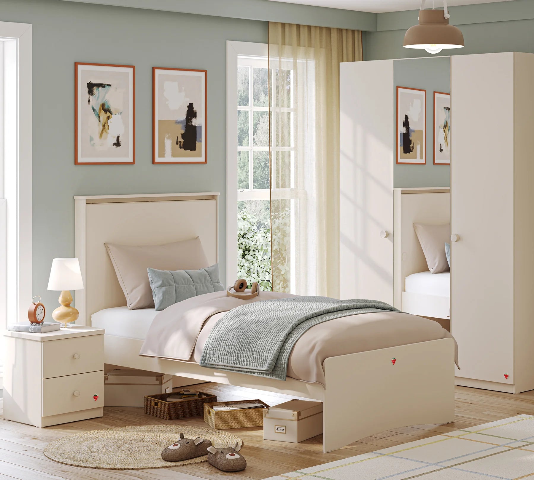 Легло «Varia» + табла с USB зарядна станция