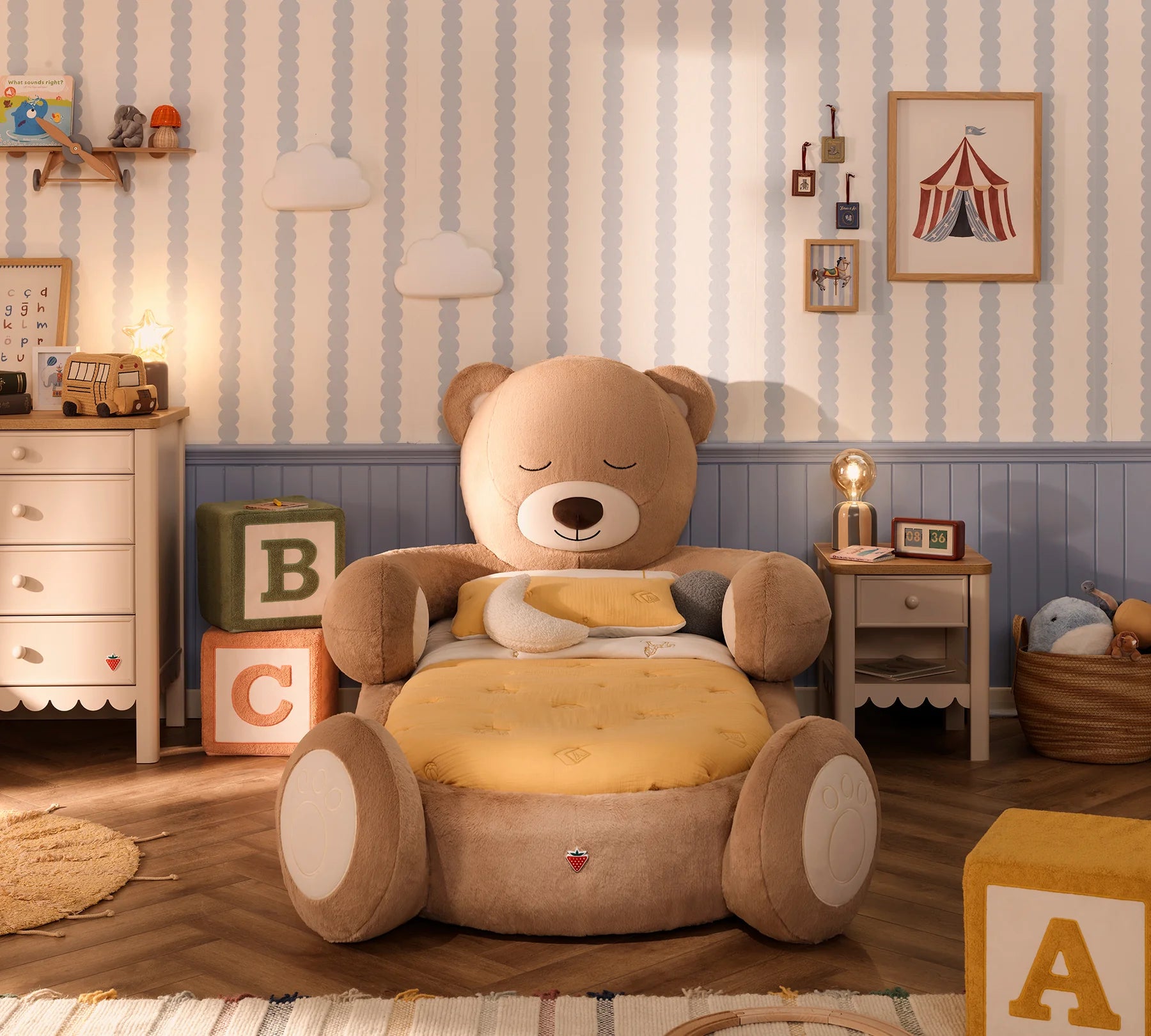 Покривало за легло «Toon Bed» + калъфка, размер 105x200см