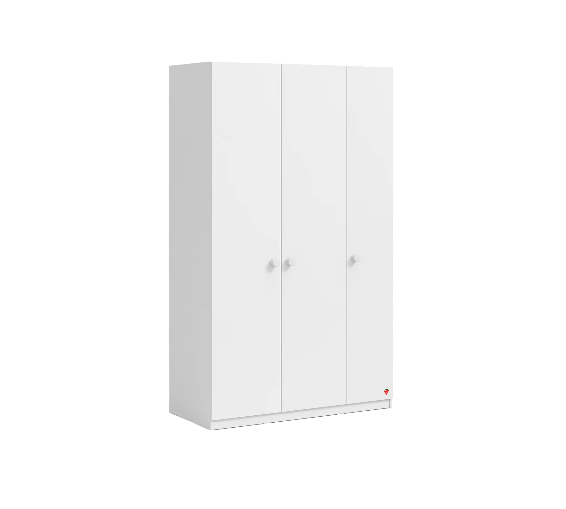 Трикрилен гардероб «Varia White» - ширина 127см