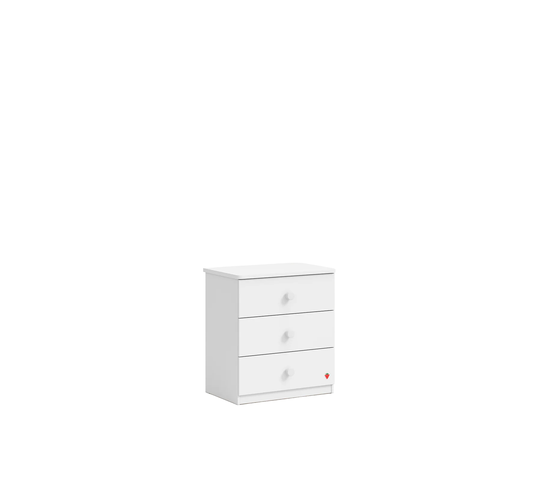 Скрин «Varia White» с три чекмеджета, размер 73х80х50см