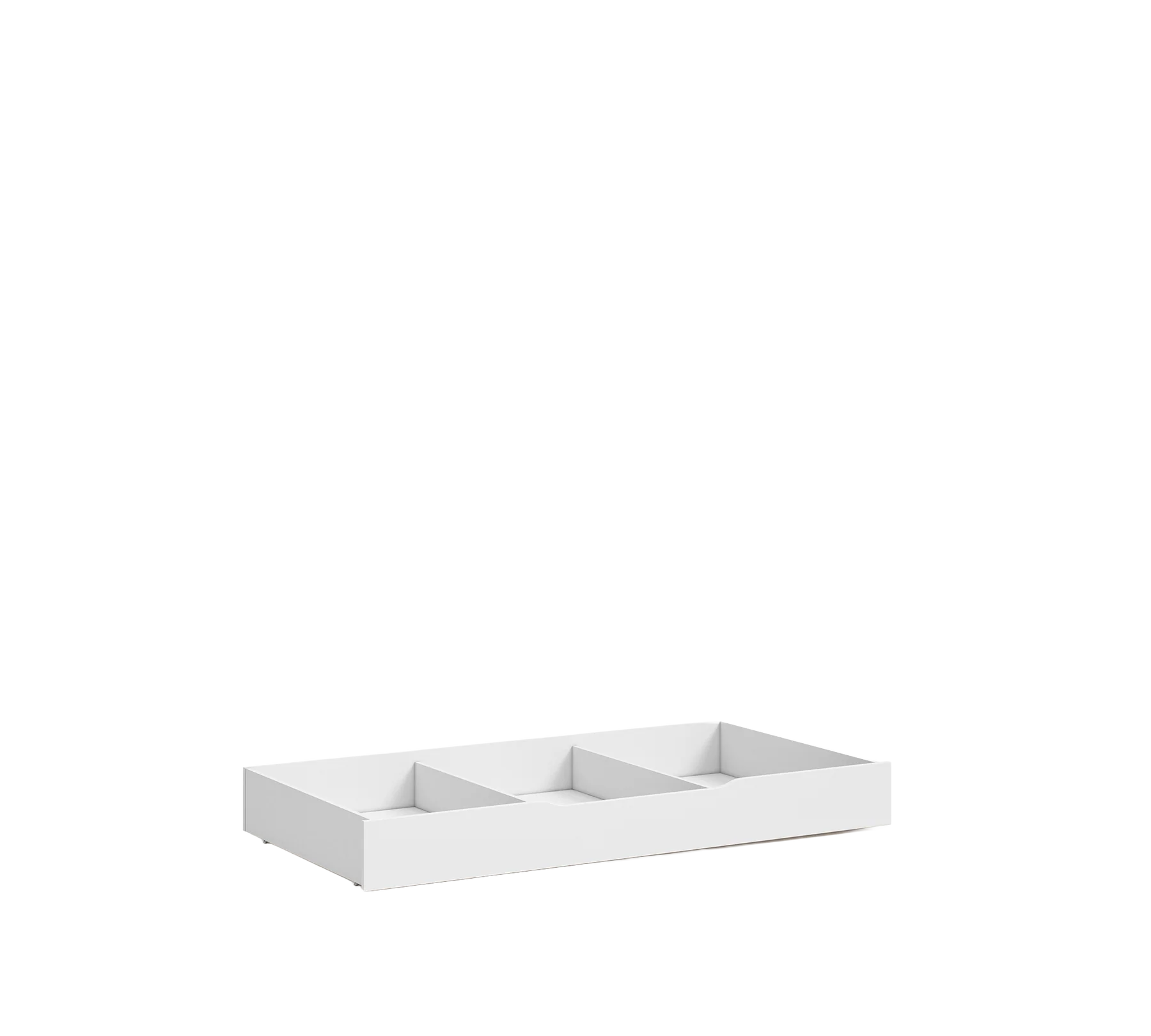 Издърпващо се чекмедже «Varia White» за двуетажно легло, с място за съхранение