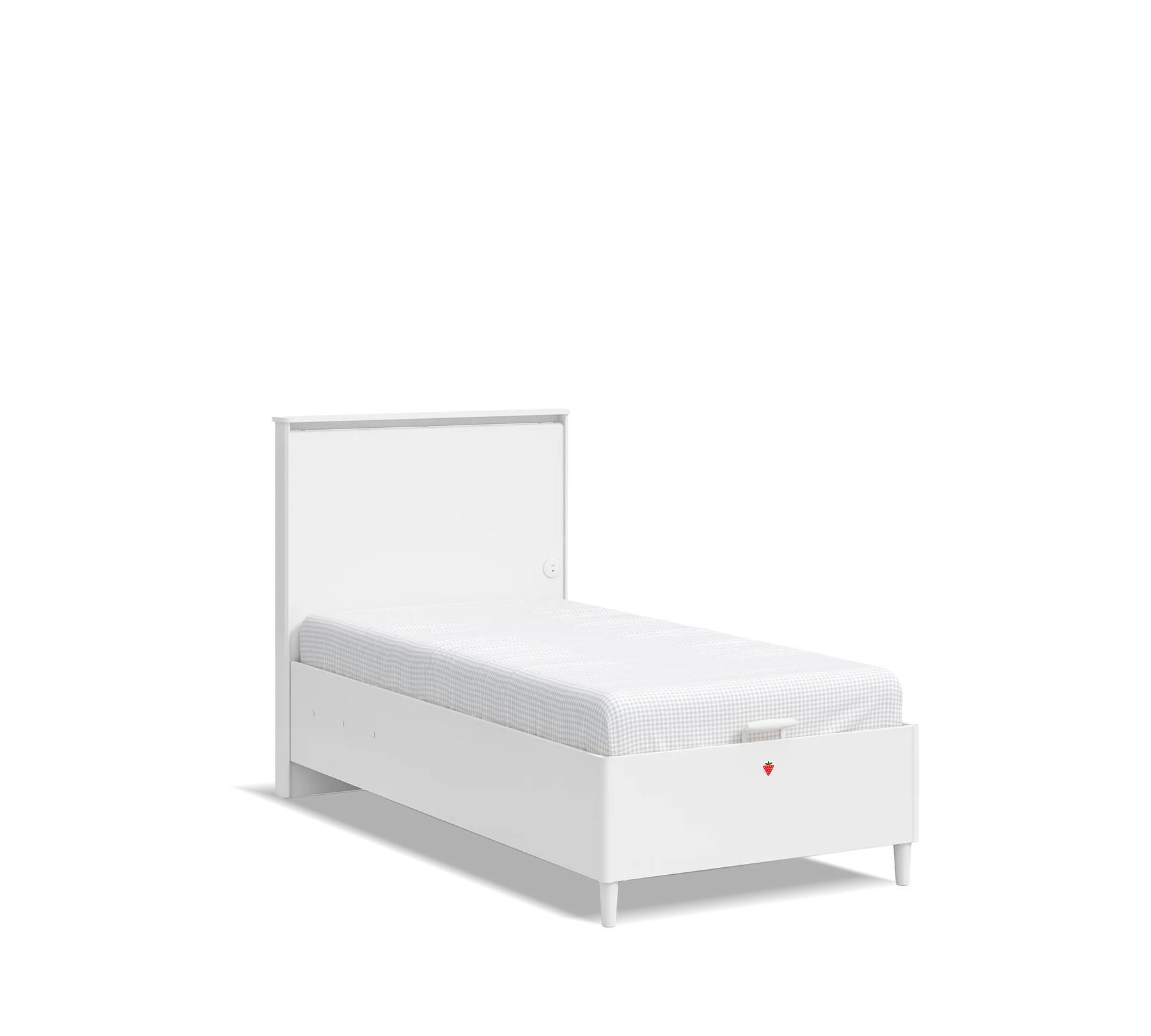 Легло «Varia White» + табла с USB зарядна станция - с място за съхранение, повдигащ механизъм