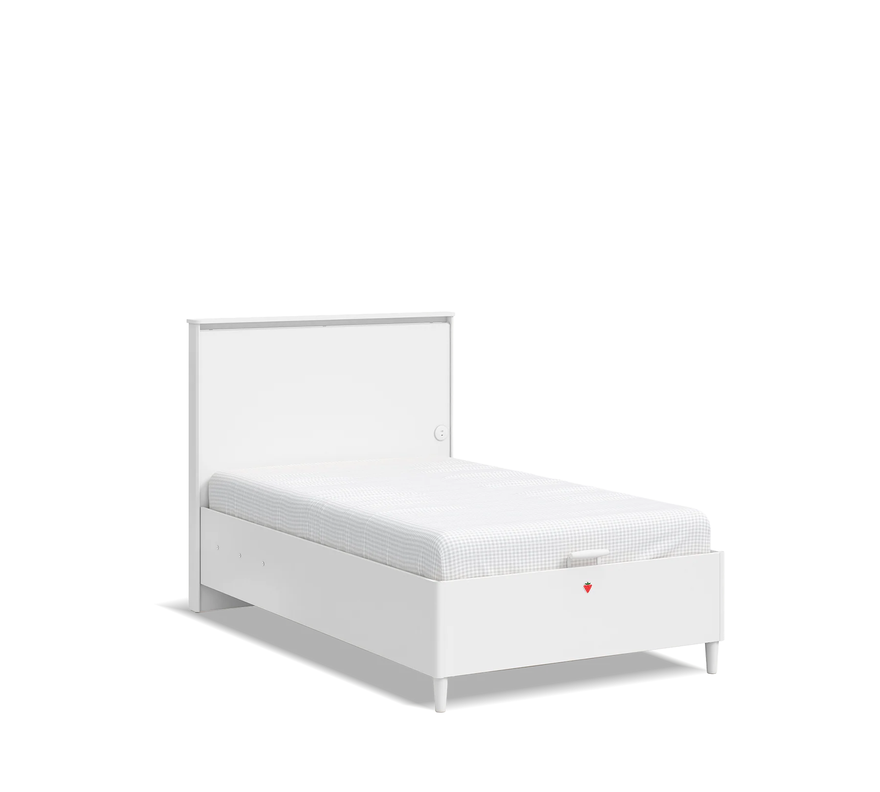 Легло «Varia White» + табла с USB зарядна станция - с място за съхранение, повдигащ механизъм