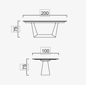 Трапезна маса «Avorio» + керамичен плот