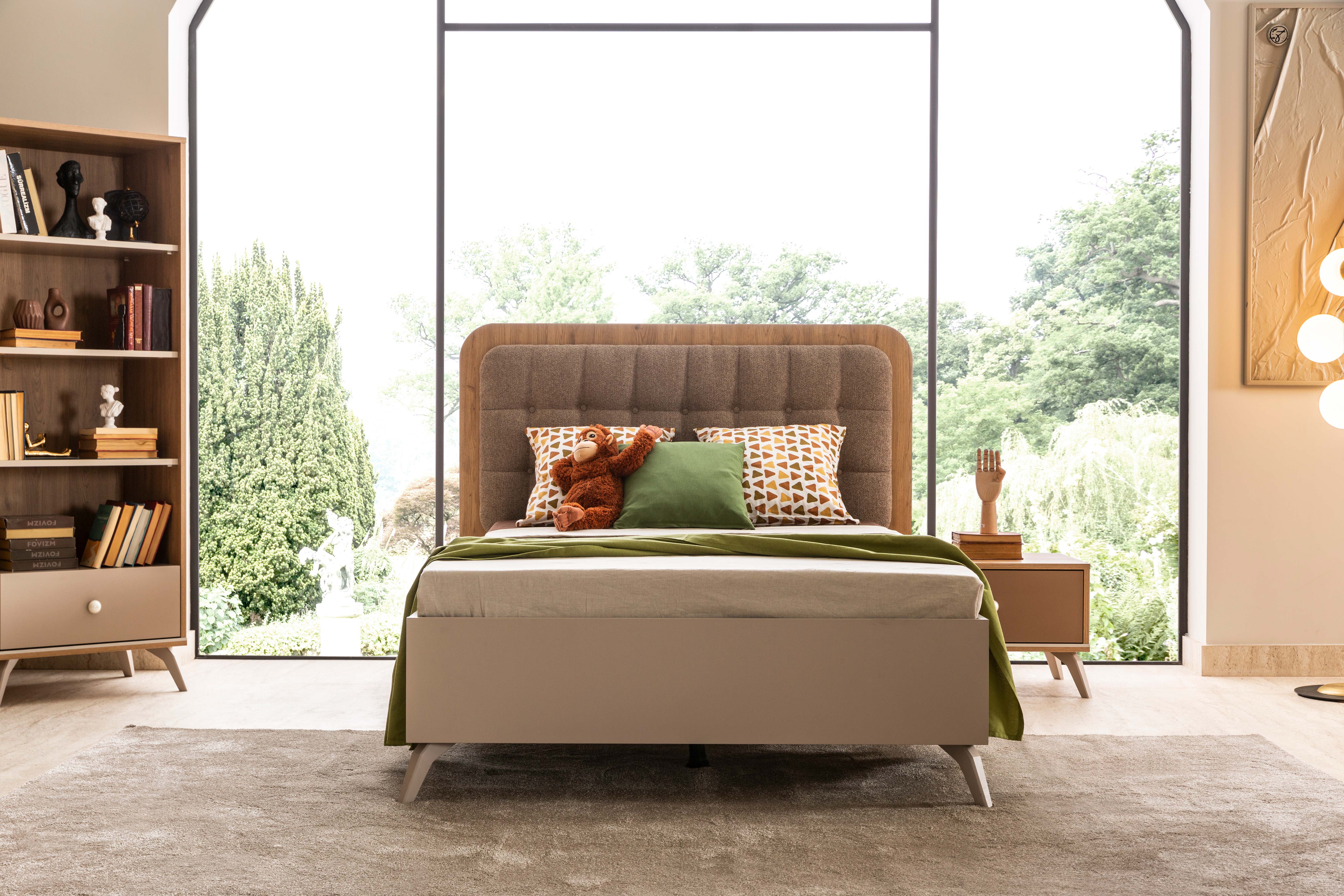 Тапицирано легло «Galata» с място за съхранение, повдигащ механизъм