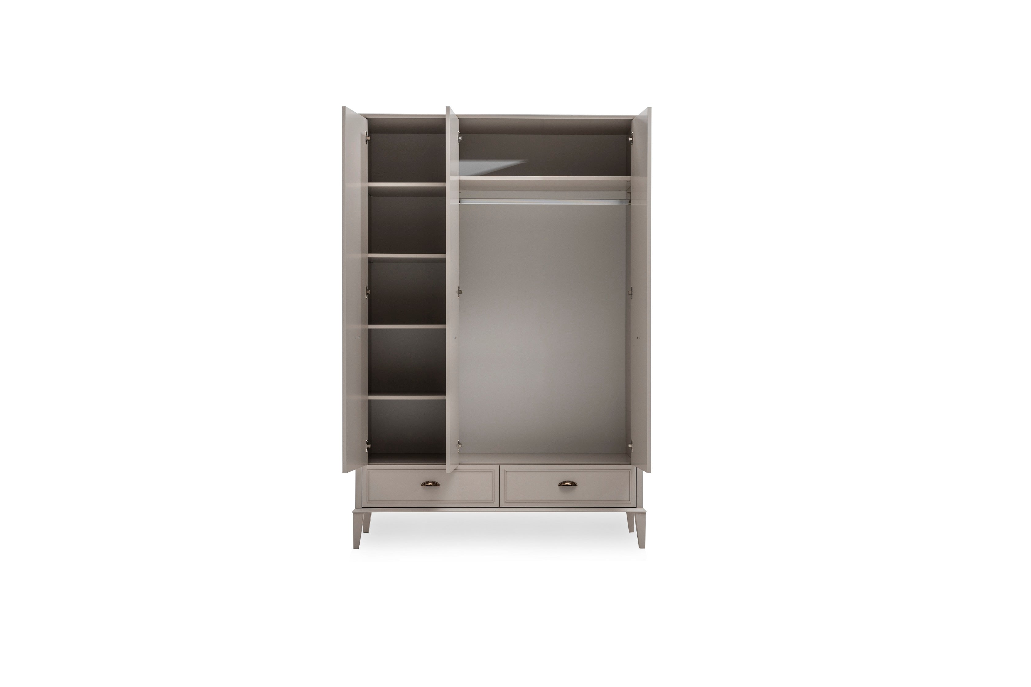 Трикрилен гардероб «Alacati» - ширина 140см