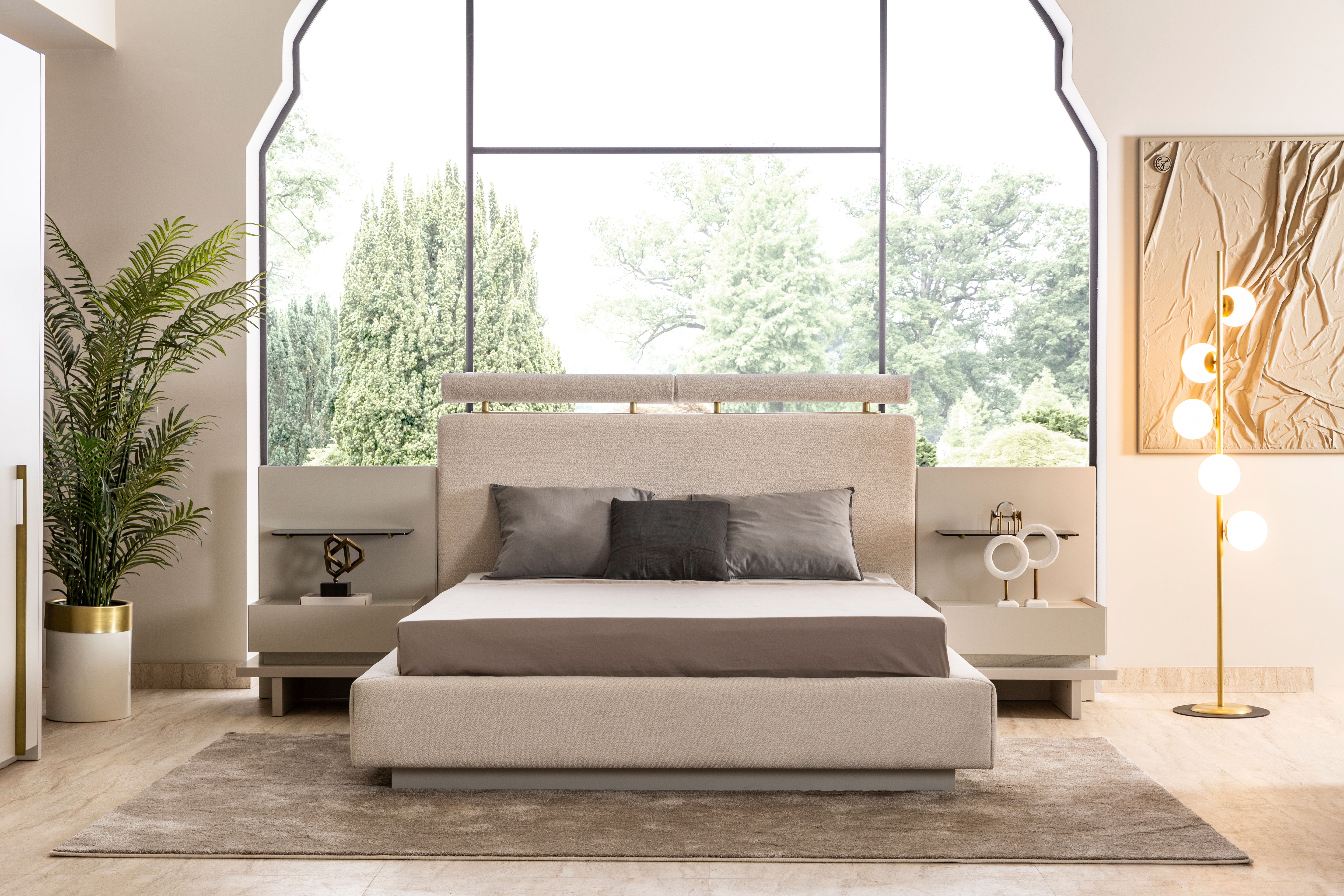 Тапицирано легло «Belek» с място за съхранение, повдигащ механизъм