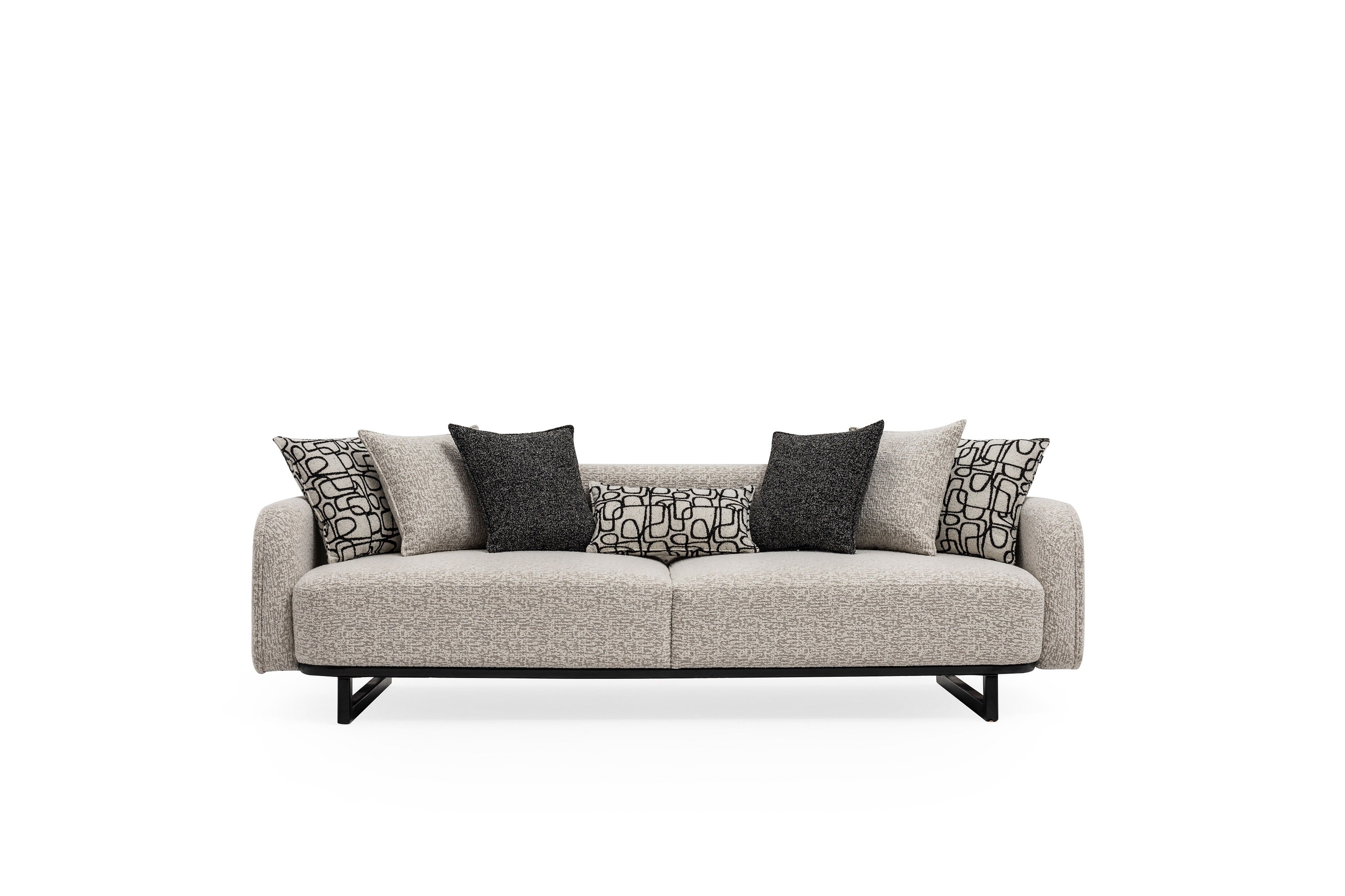 Четириместен диван «Bergama» + декоративни възглавници, ширина 255см