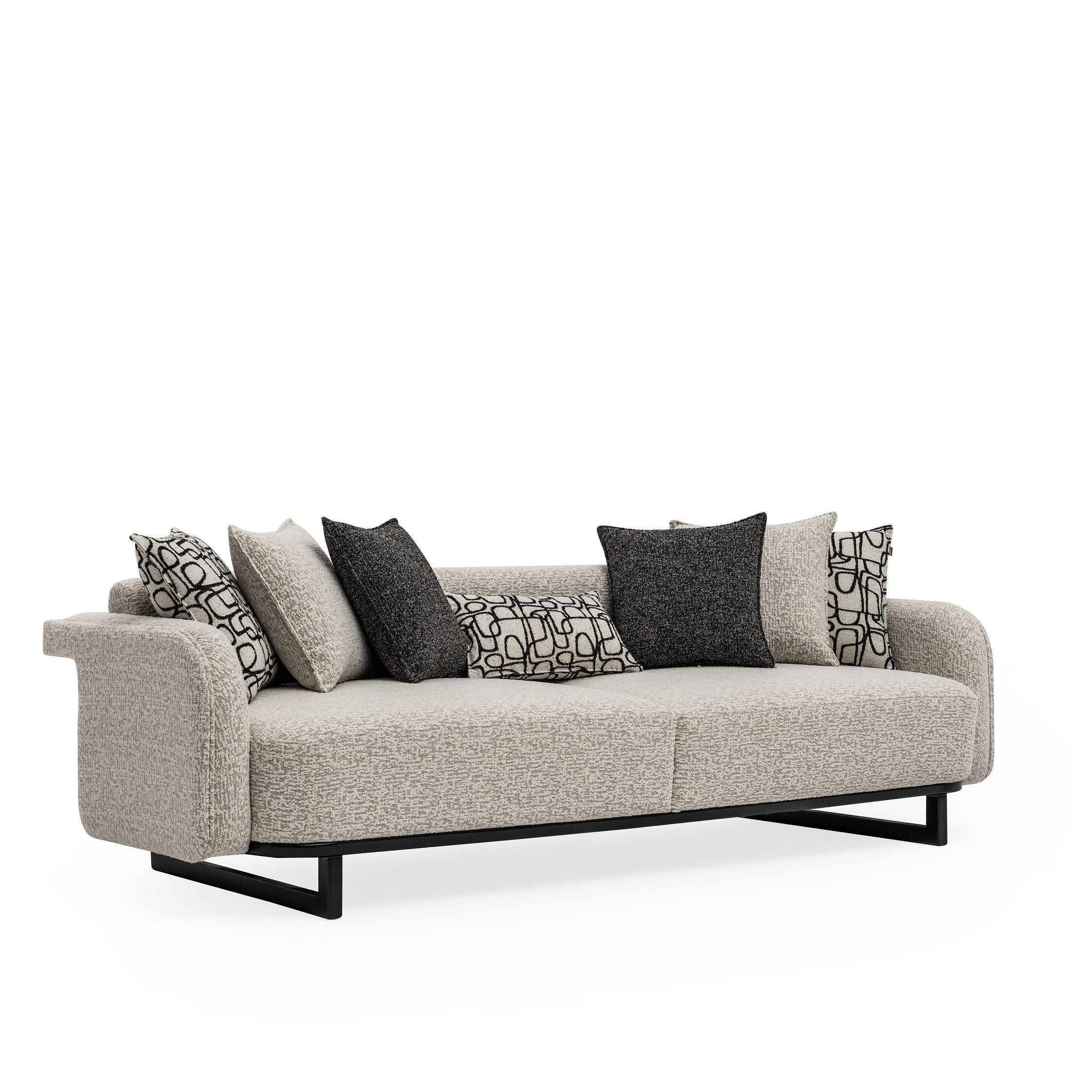 Четириместен диван «Bergama» + декоративни възглавници, ширина 255см