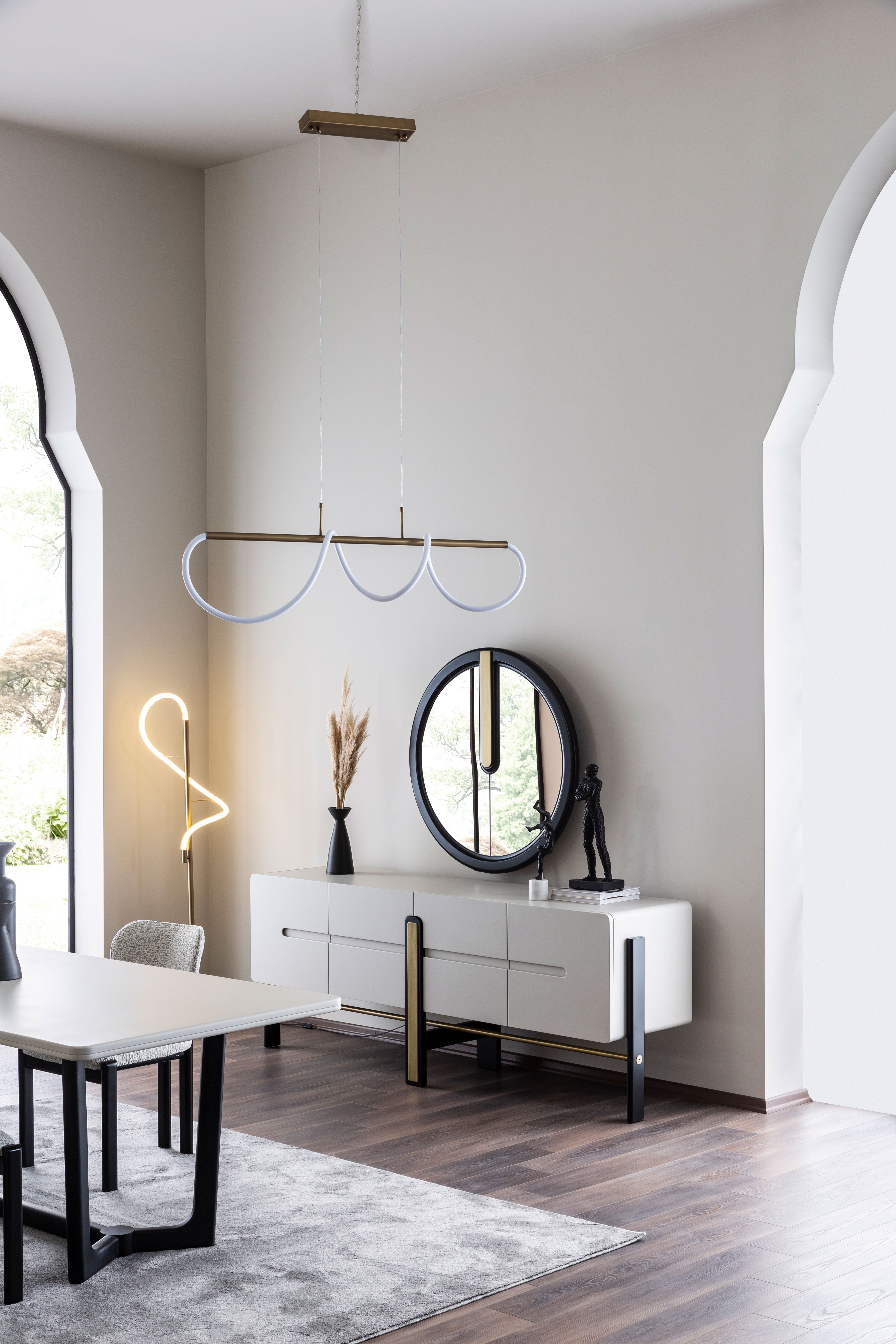 Бюфет «Bergama» + огледало, с размер 219х82х53см