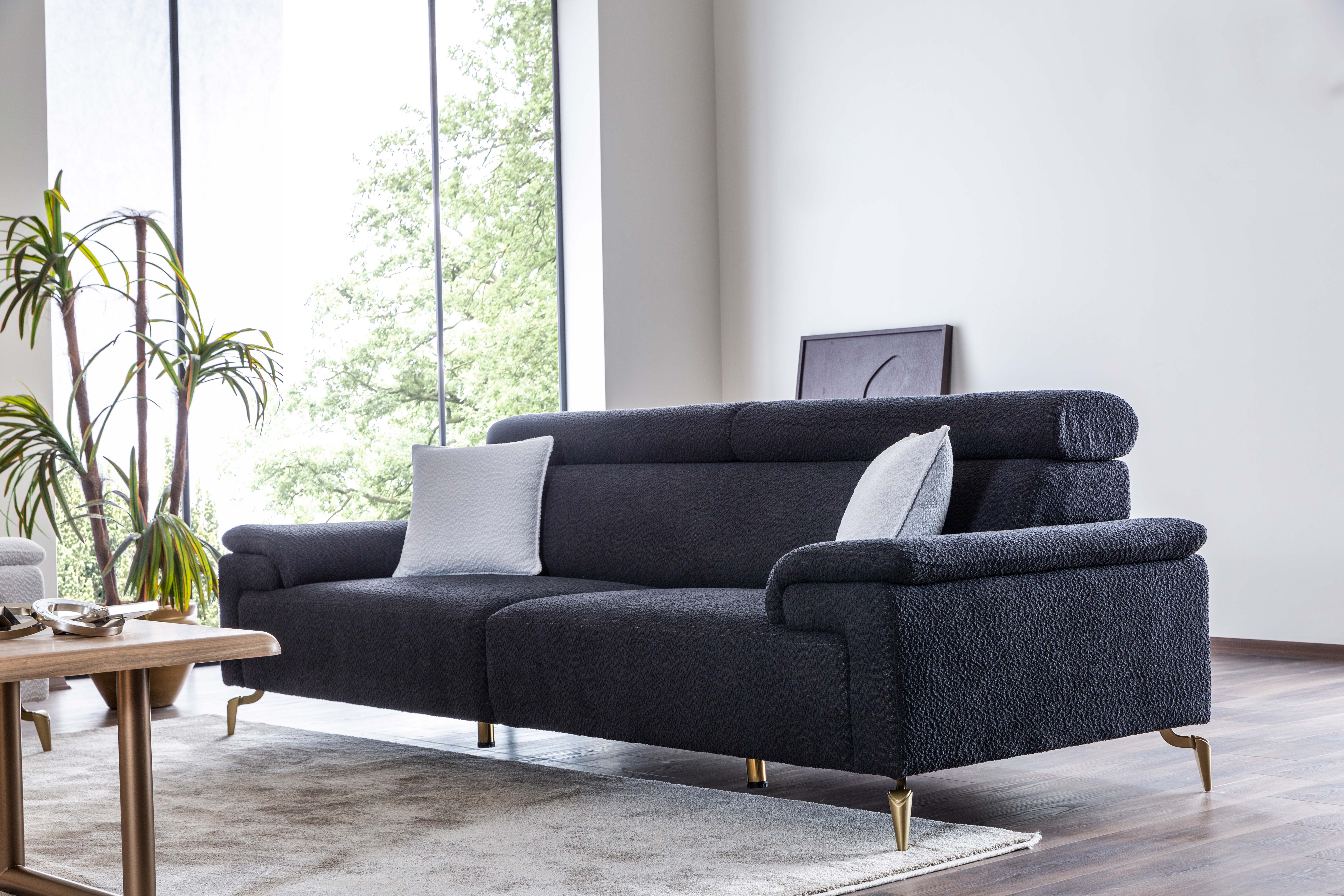 Tриместен диван «Loren» + 2 декоративни възглавници, ширина 250см