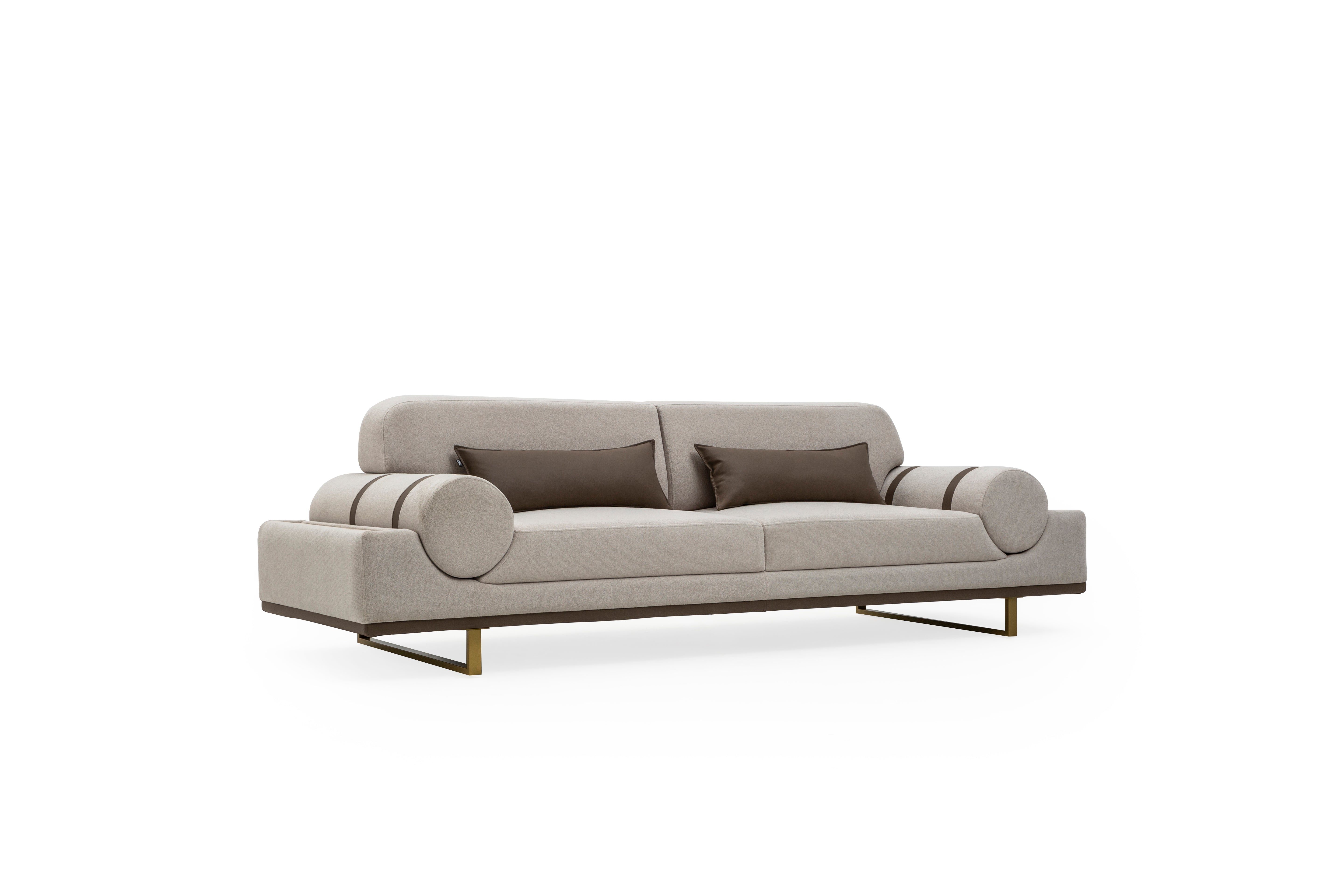 Четириместен разтегателен диван «Milas» + две декоративни възглавници, ширина 280см