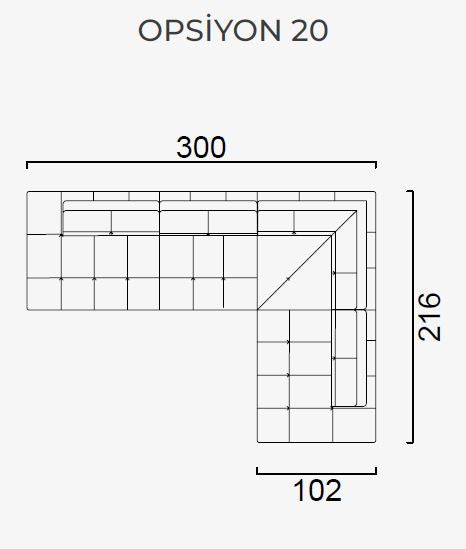 25 готови конфигурации на модулен разтегателен диван «Panamera Comfort»