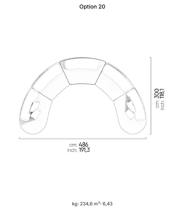25 готови конфигурации на модулен разтегателен диван «Bon Bon»