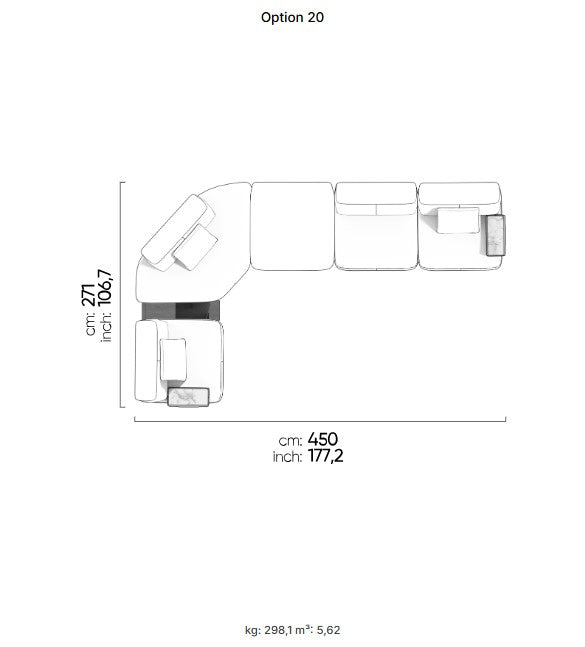 30 готови конфигурации на модулен разтегателен диван «Da Vinci»
