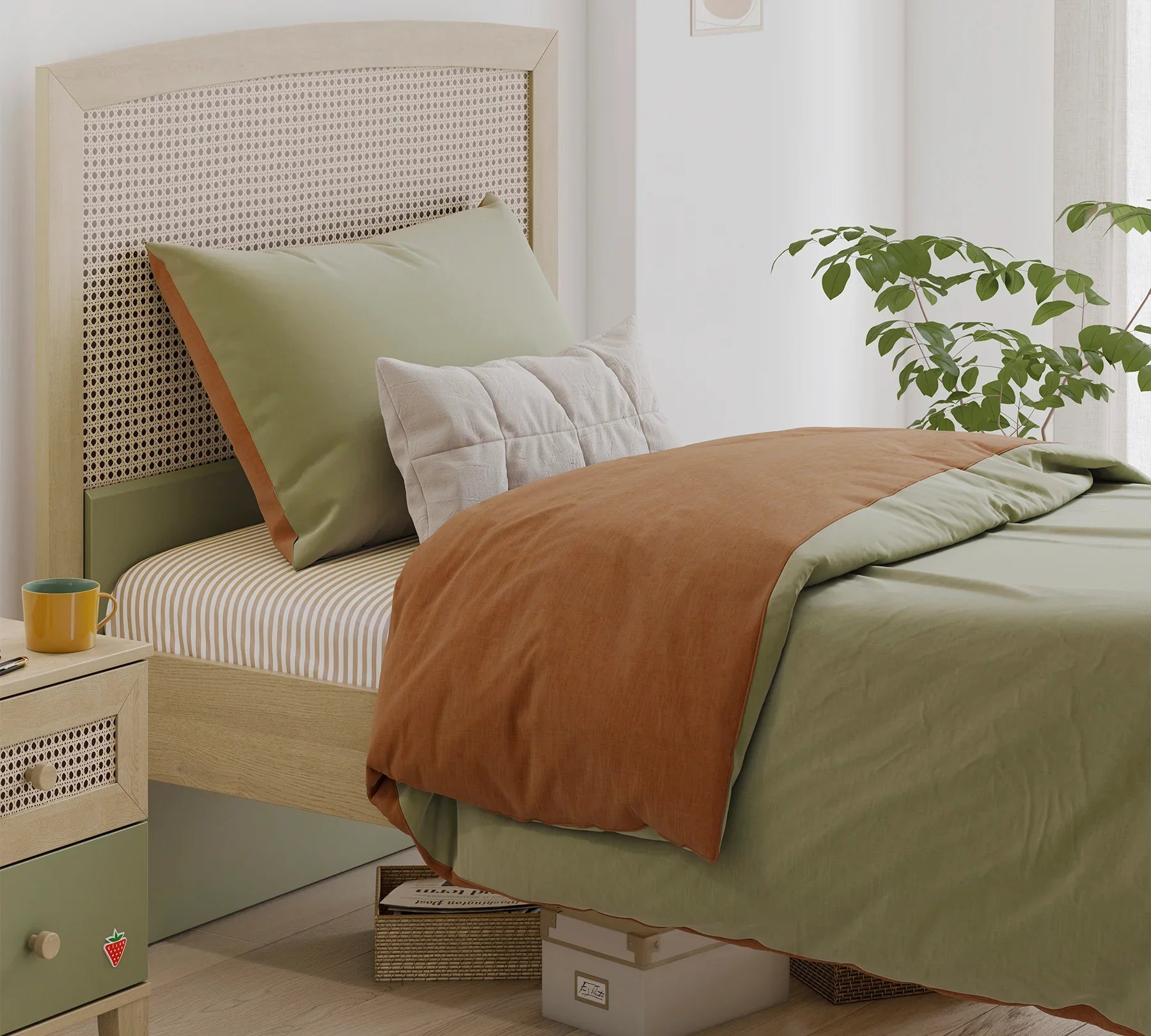 Детски спален комплект «Loof» - 3 части, памук, ранфорс