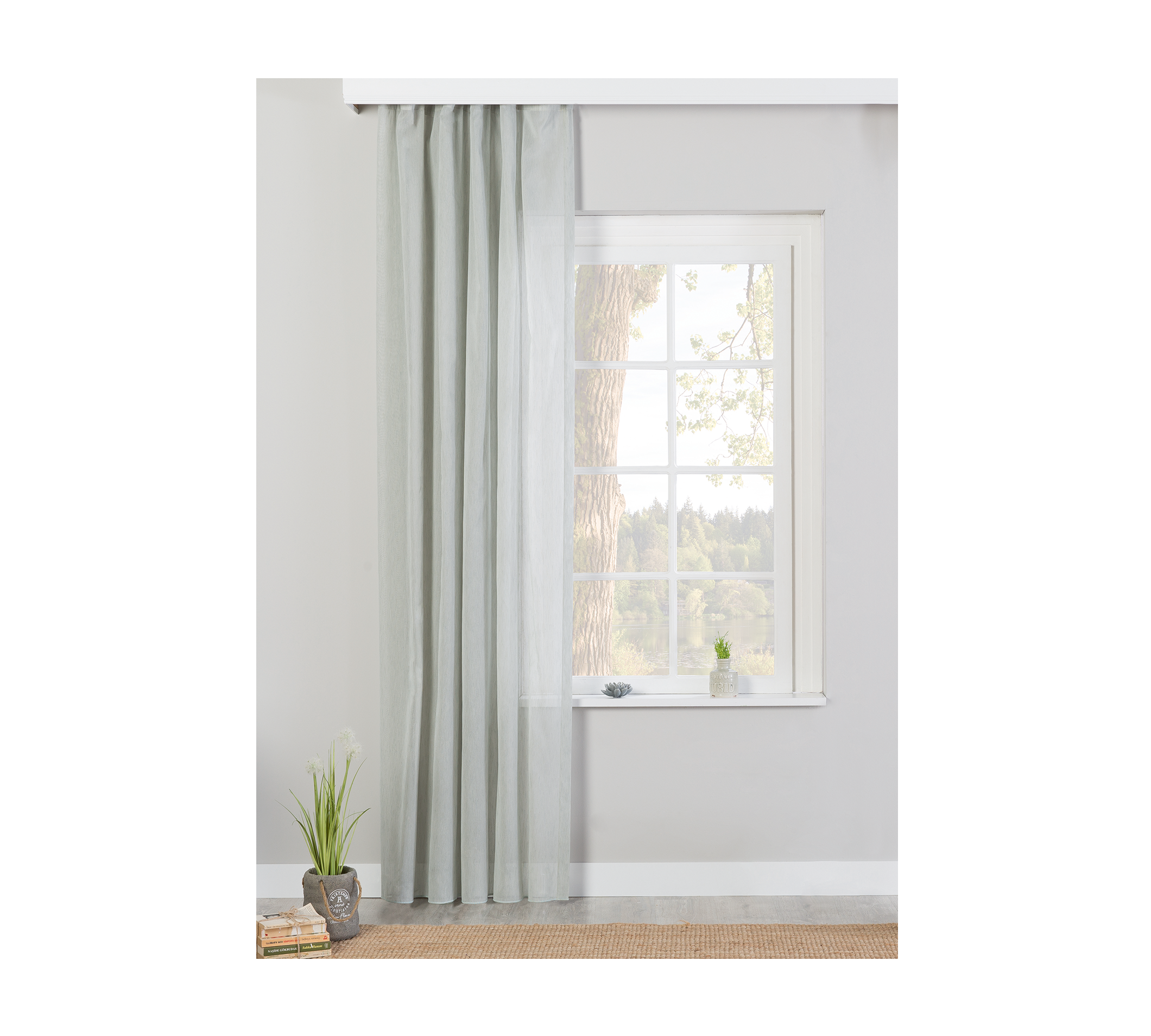 Прозрачна завеса «Mint» размер 210x260см