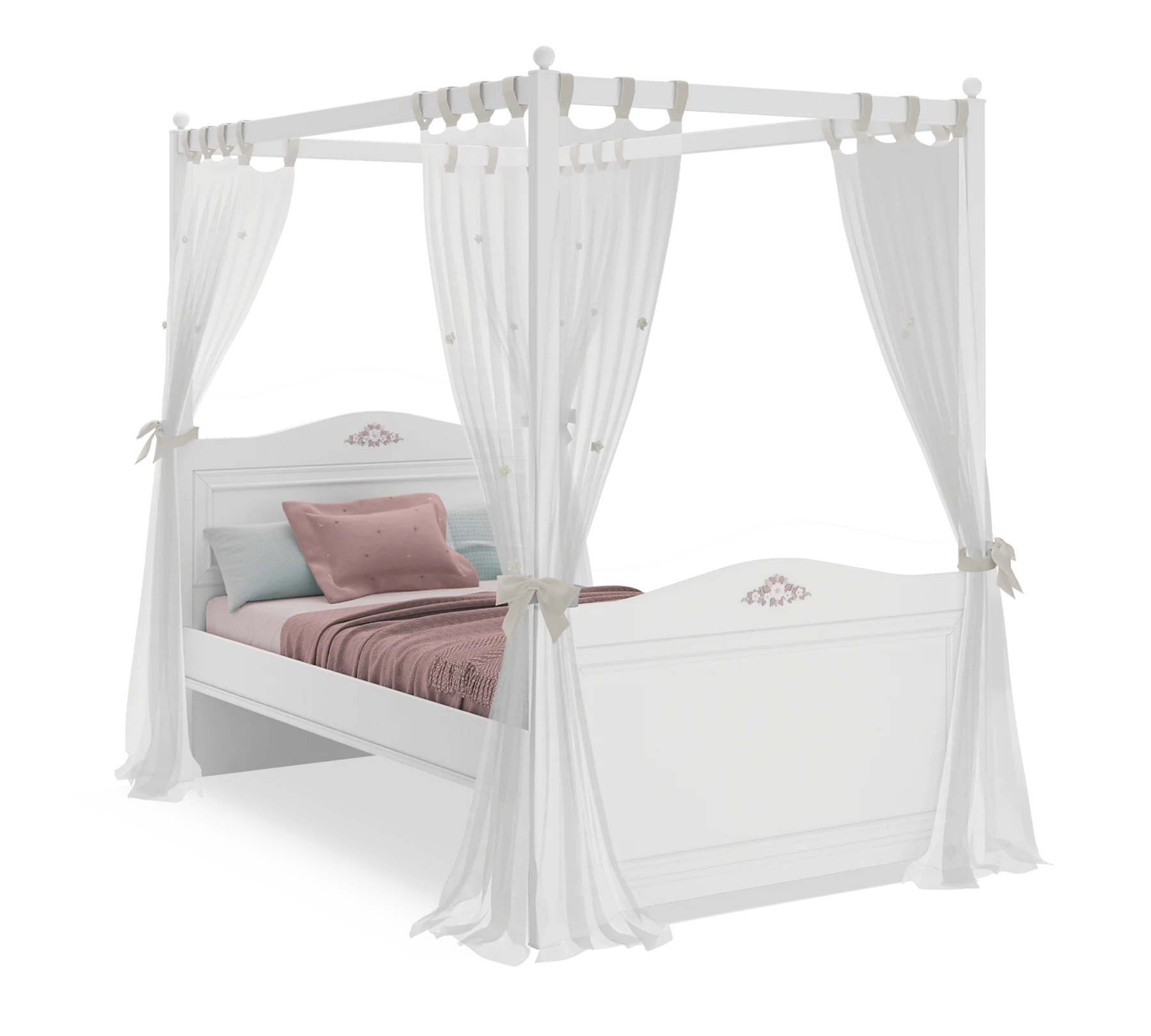 Балдахин за легло «Rustic White»