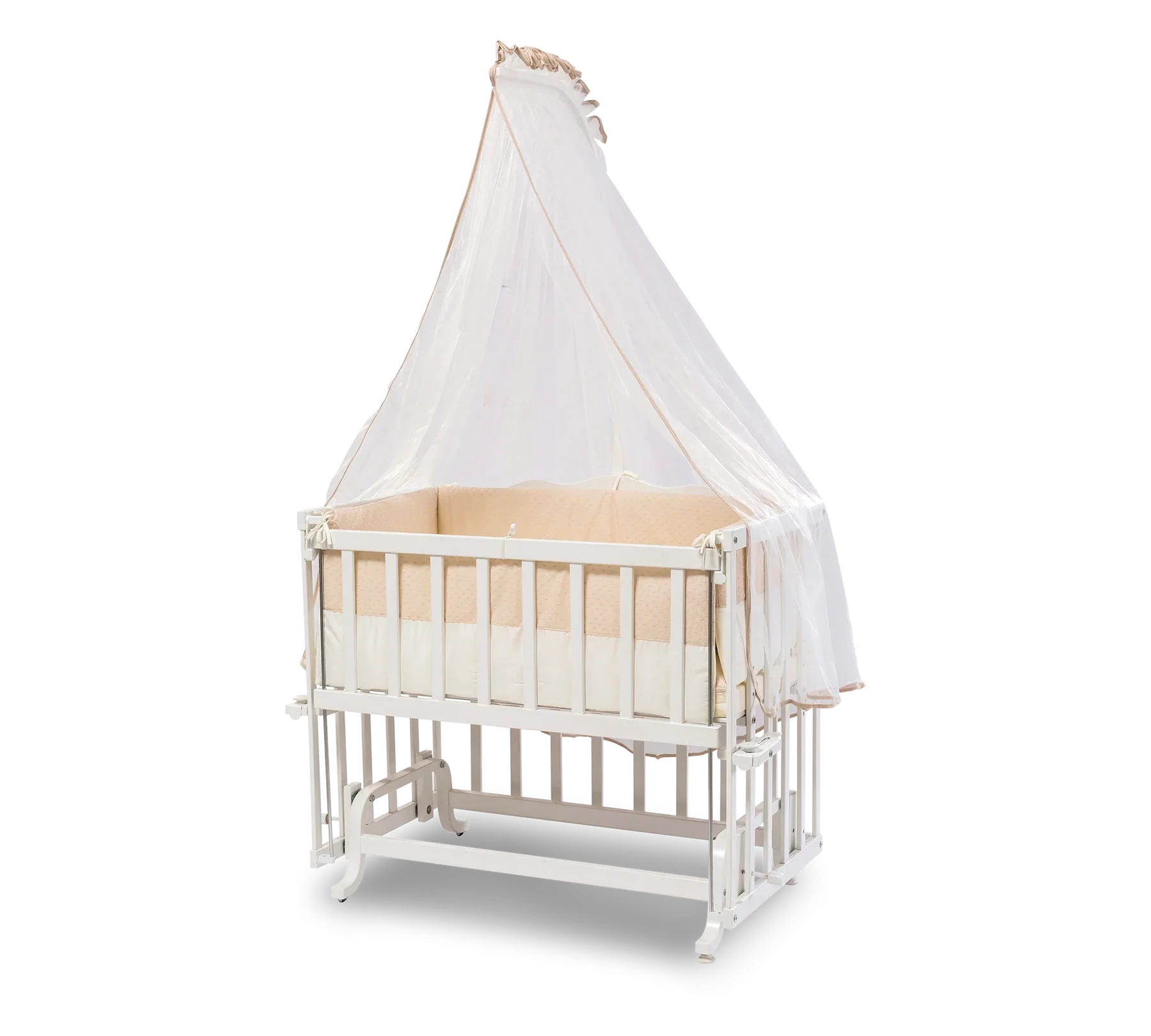 Бебешка кошара «Serenity» + люлеещ механизъм, за матрак 50х90см