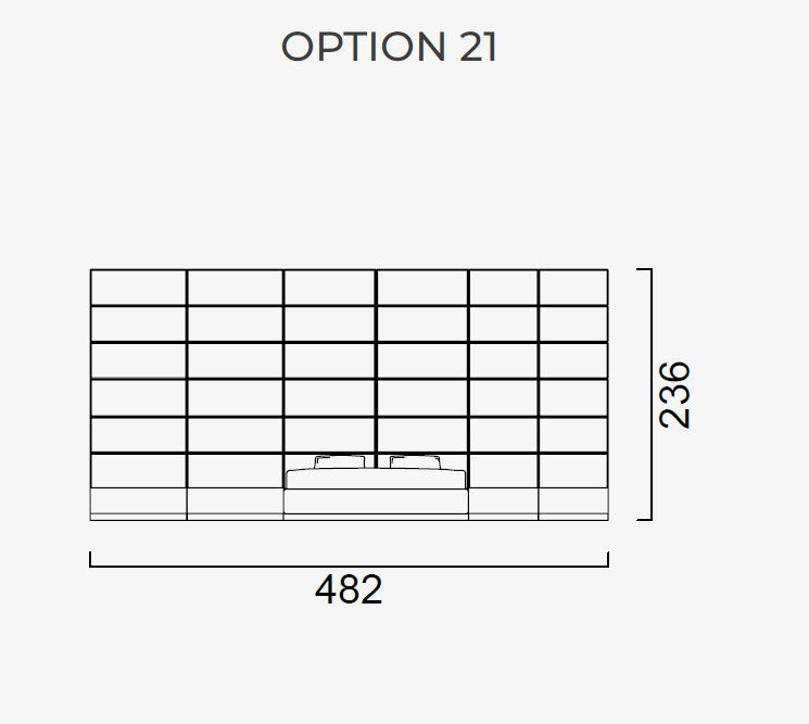 Тапицирано легло «Atlanta» + модулна табла - с място за съхранение, повдигащ механизъм