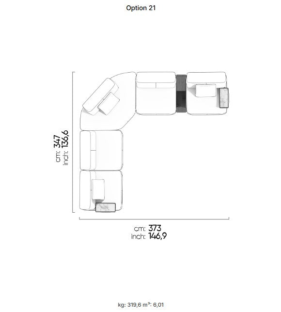 30 готови конфигурации на модулен разтегателен диван «Da Vinci»