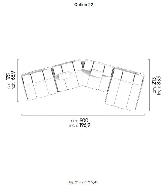 50 готови конфигурации на модулен разтегателен диван «Orion»