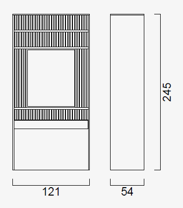 Тоалетка «Alfa Make up» + огледало и LED осветление, чекмедже, ширина 120см