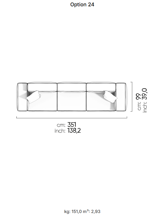 64 готови конфигурации на модулен диван «Plus Poufy»