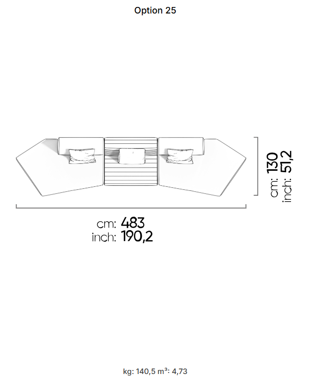 69 готови конфигурации на модулен диван «Heritage»