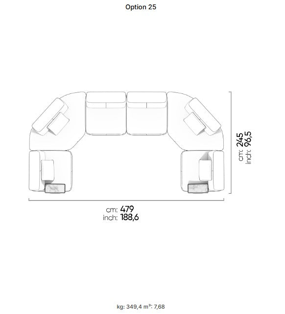 30 готови конфигурации на модулен разтегателен диван «Da Vinci»
