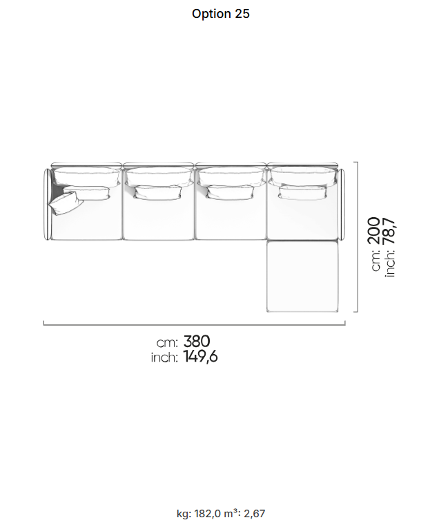 53 готови конфигурации на модулен диван «Fox»